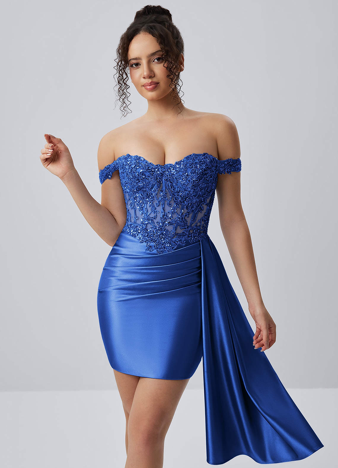 royal blue satin lace up bodycon mini dress Blue Satin Lace Up Back Strappy Bodycon Mini Dress