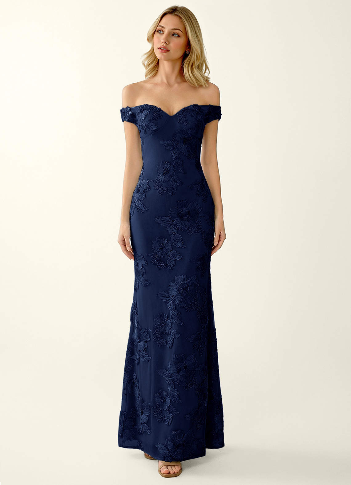 Lowlala Navy Blue Lace Prom Dress Prom and Homecoming Dresses | Azazie AU