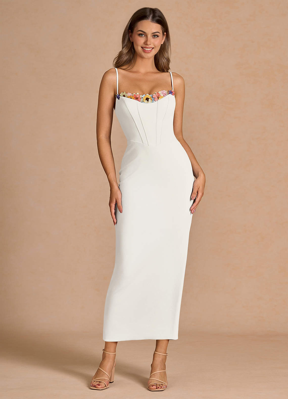 Maxi jurk Liliah Wit Azazie