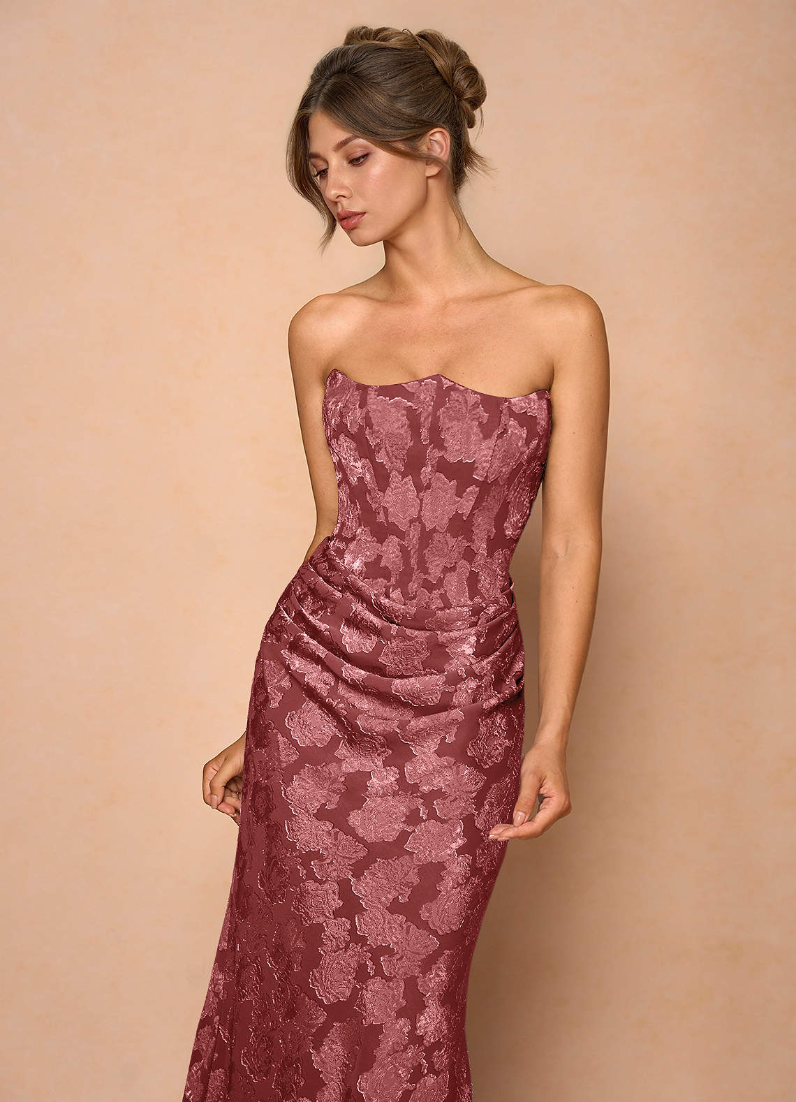 Ezrena Vintage Rose Maxi Dress image1