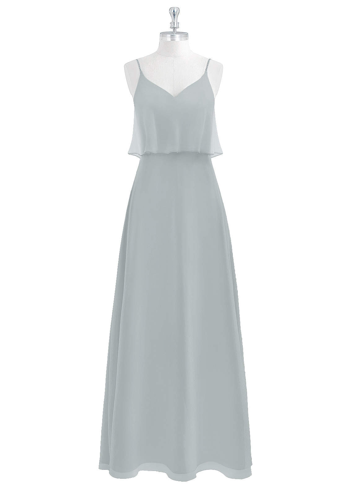 Azazie Desiree Dolphin Grey Bridesmaid Dresses Azazie