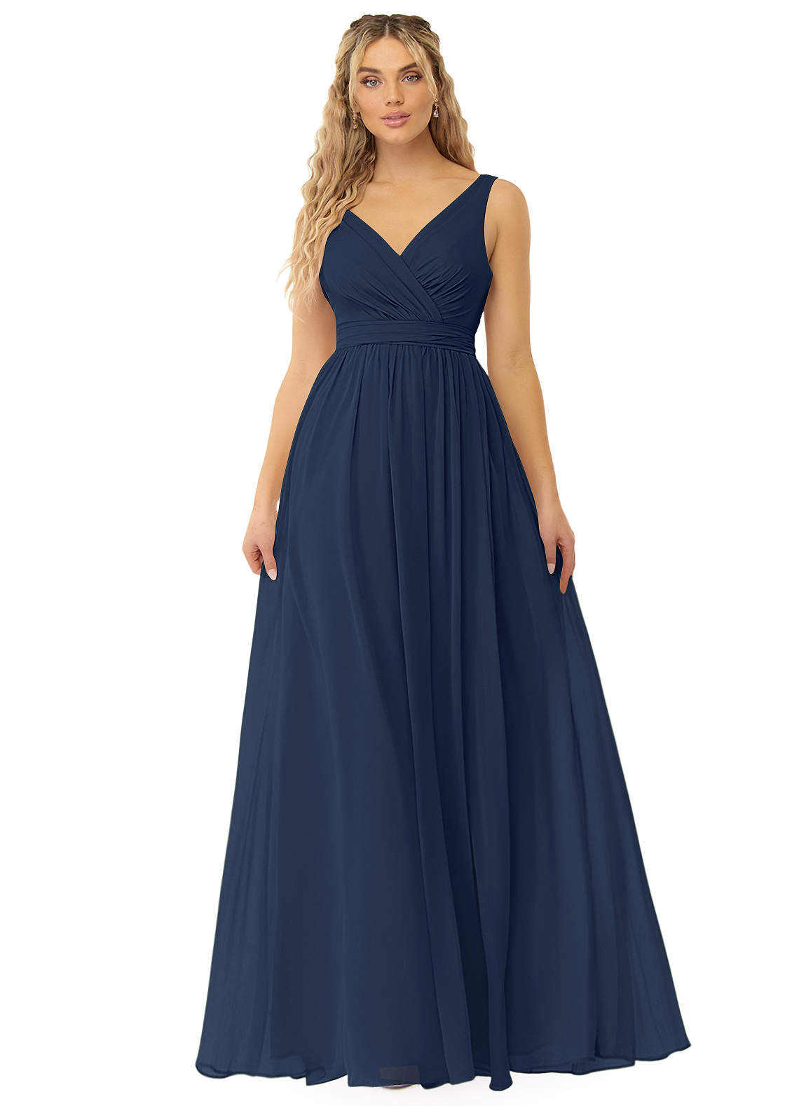 Azazie Kora Dark Navy Bridesmaid Dresses | Azazie