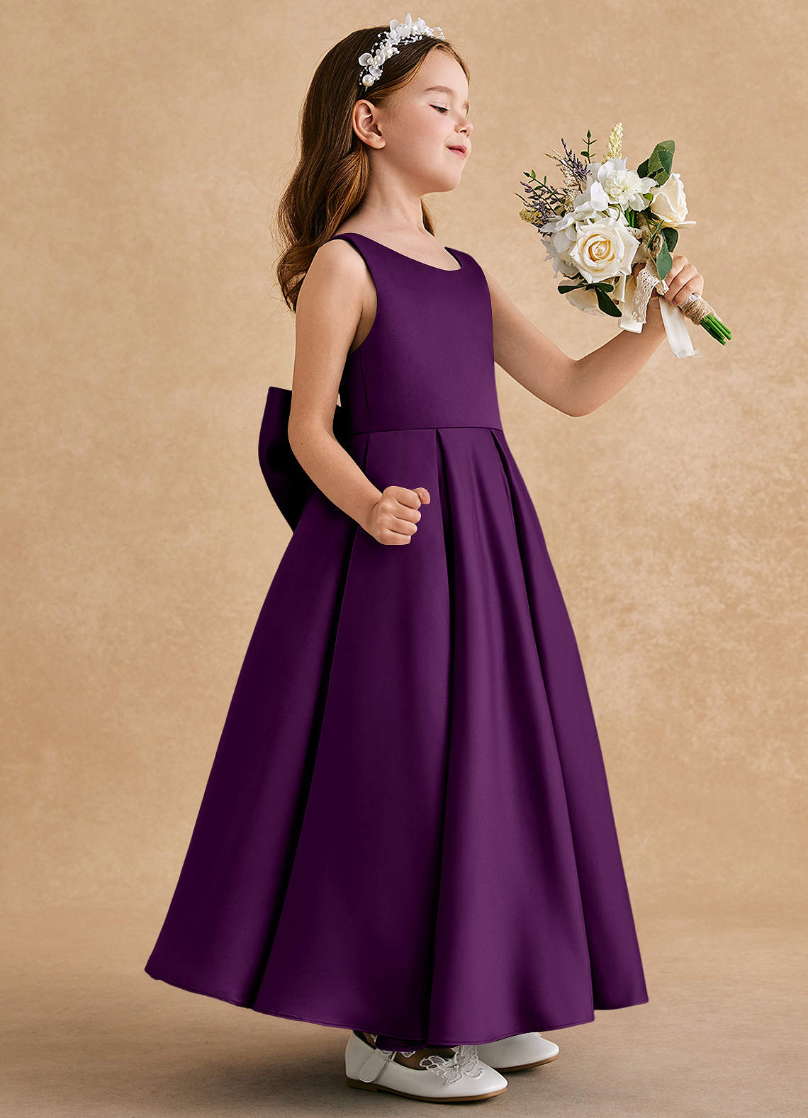 white christmas dresses Women's White Drop Waist Dress main image 0