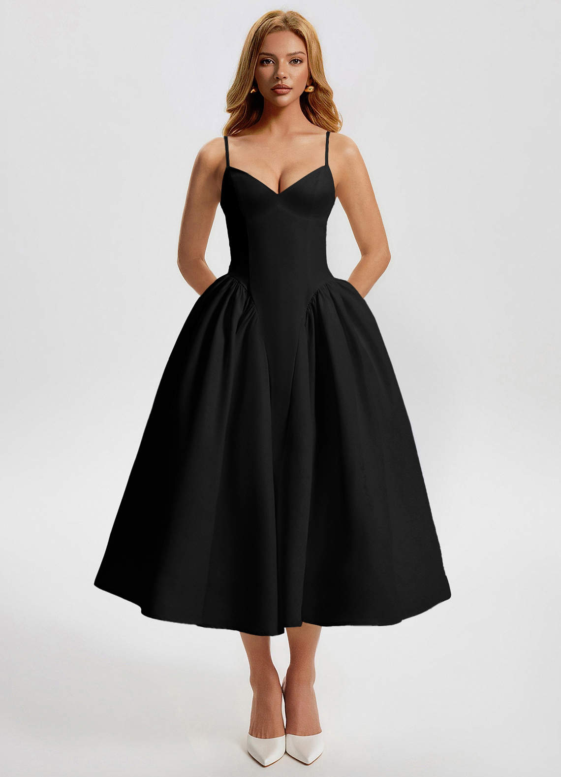 L'Amour Black Maxi Dress