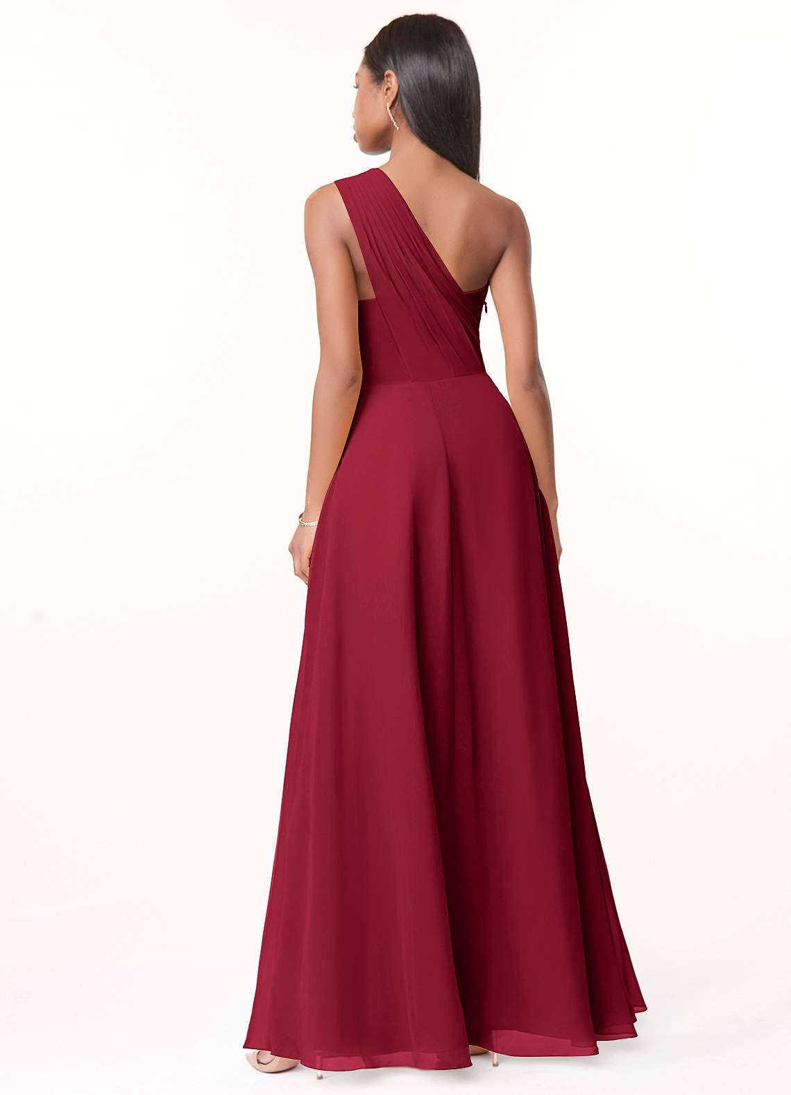 azazie burgundy bridesmaid dress Azazie Rue