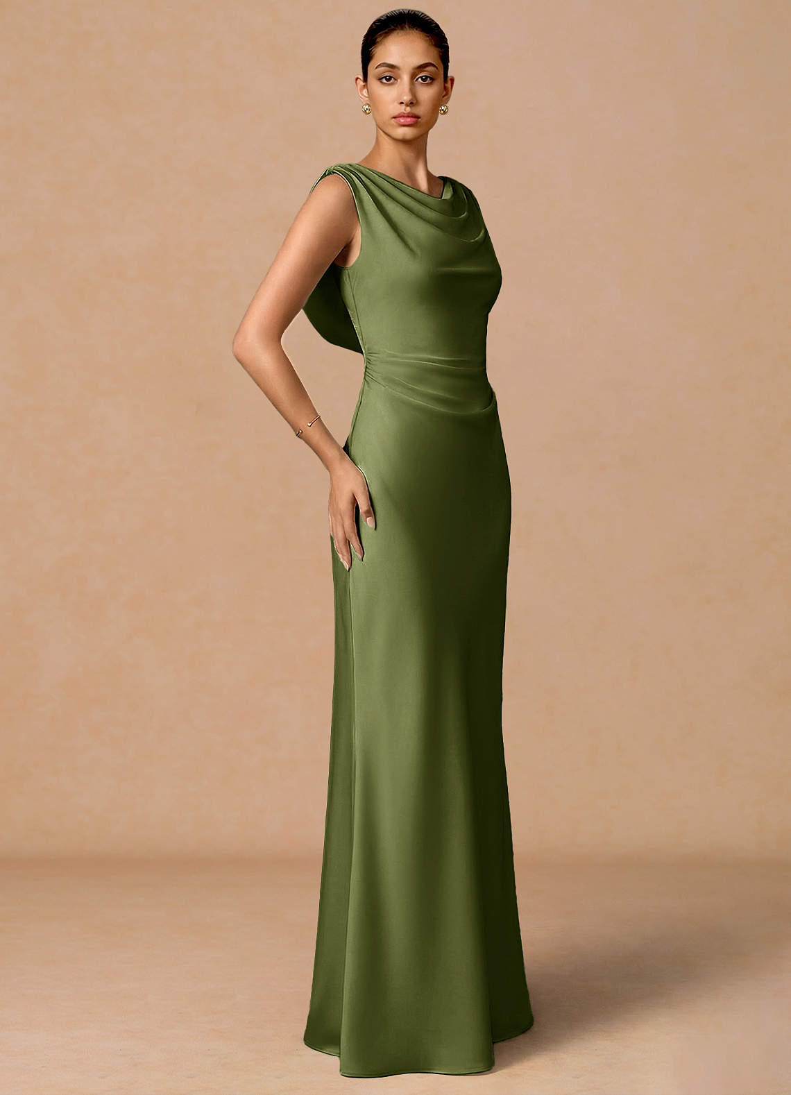 Evarine Olive Maxi Dress