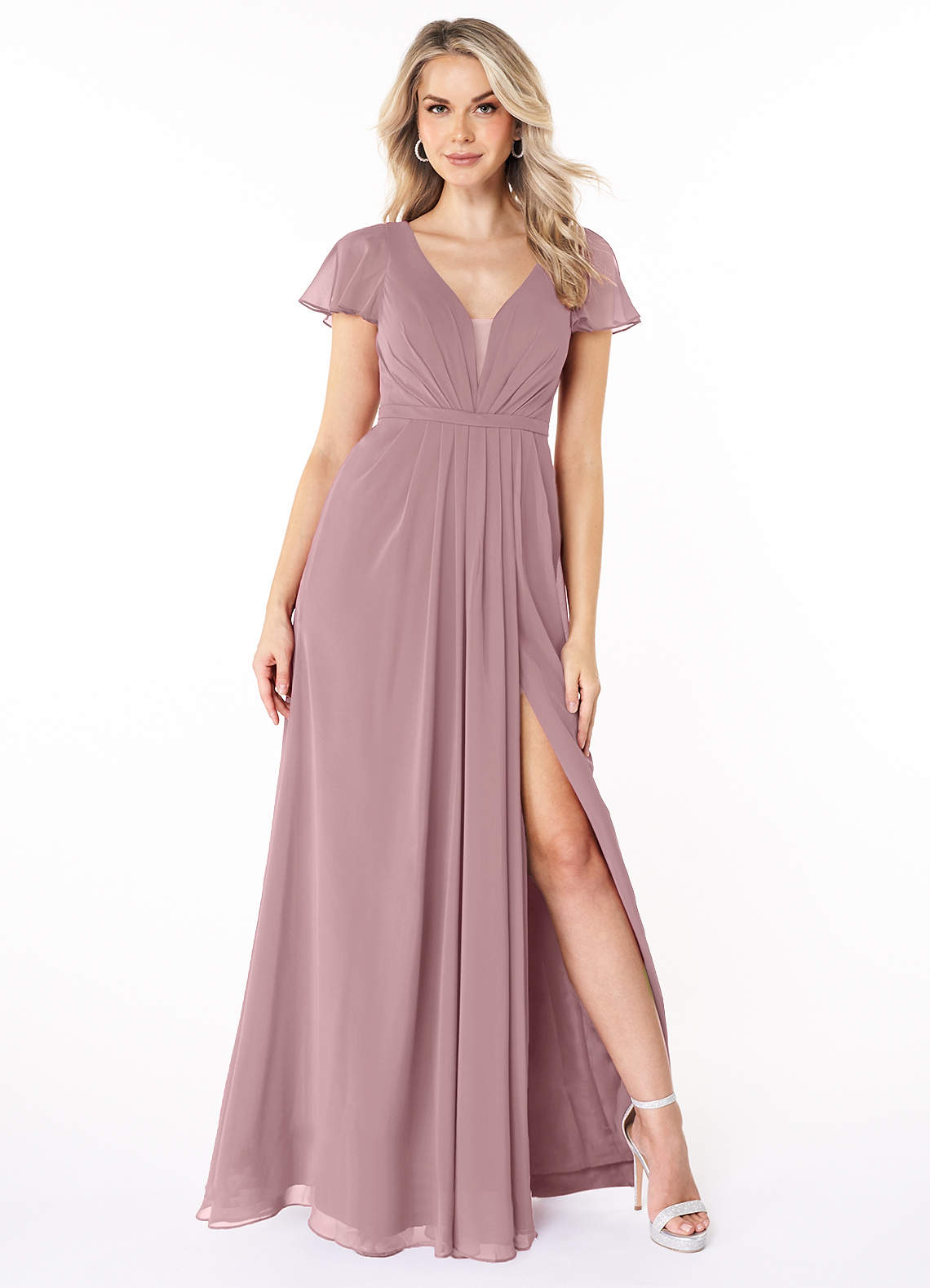 Azazie dusty rose outlet dress