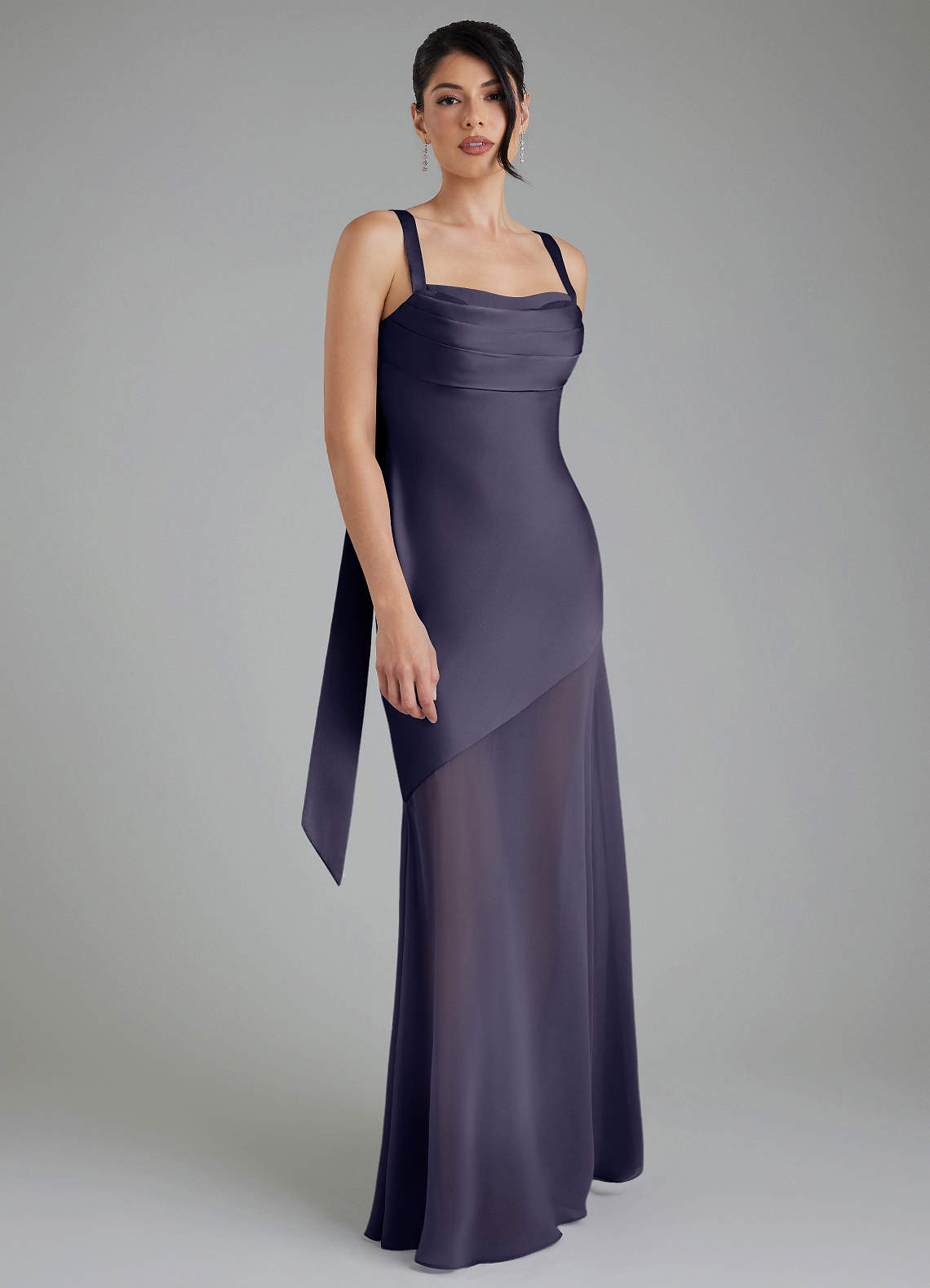 piper satin dress Azazie Piper