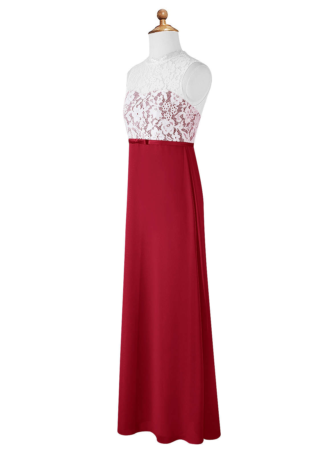 fitted lace wedding dress Trumpet Wedding Dress,Red Lace Appliques Over White Tulle Bridal Gown,WD01056, US14 / Champagne