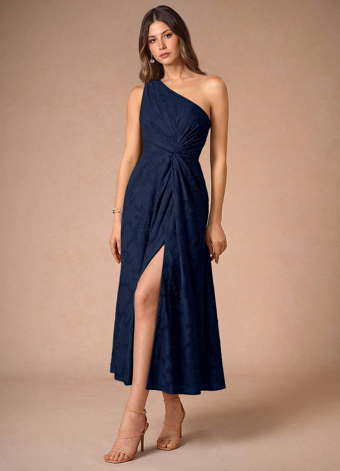Hermosa Navy Midi Dress