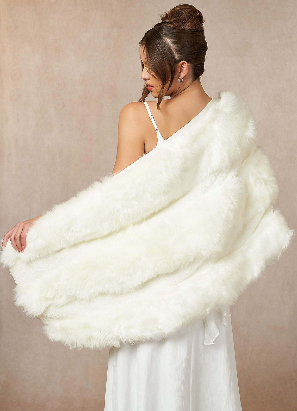 front Joy Faux Fur Wrap