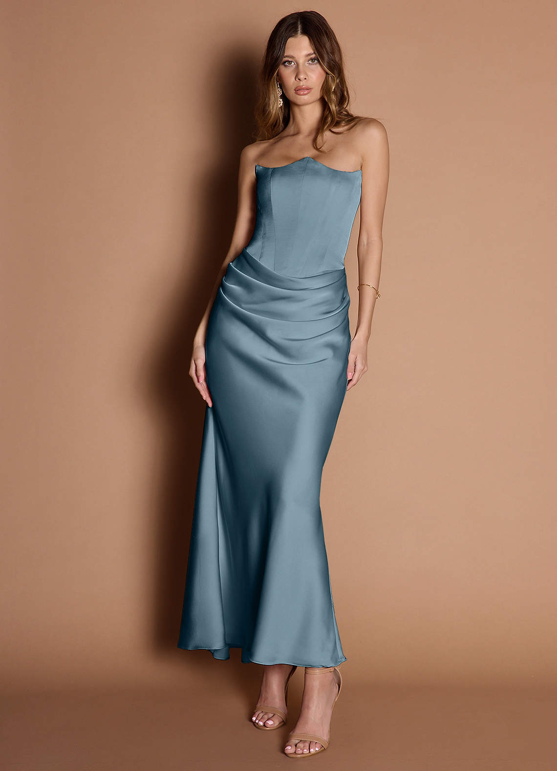 Debby Powder Blue Midi Dress image1