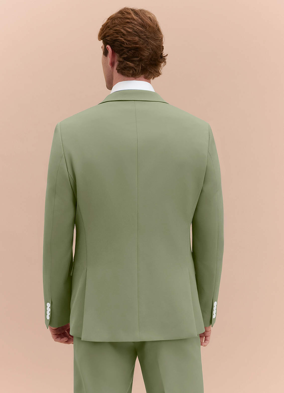 James Pistachio Structured Stretch 3-piece suit | Suit Sets |Azazie