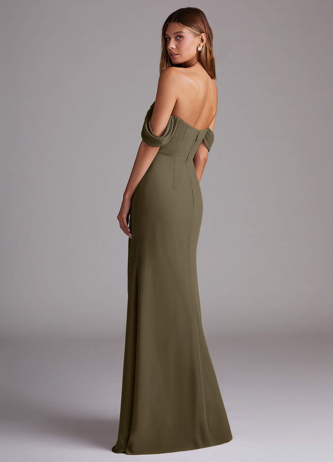 chiffon multiway bridesmaid dresses Plus Size A-Line Lace-Up Chiffon Maxi Bridesmaid Dress
