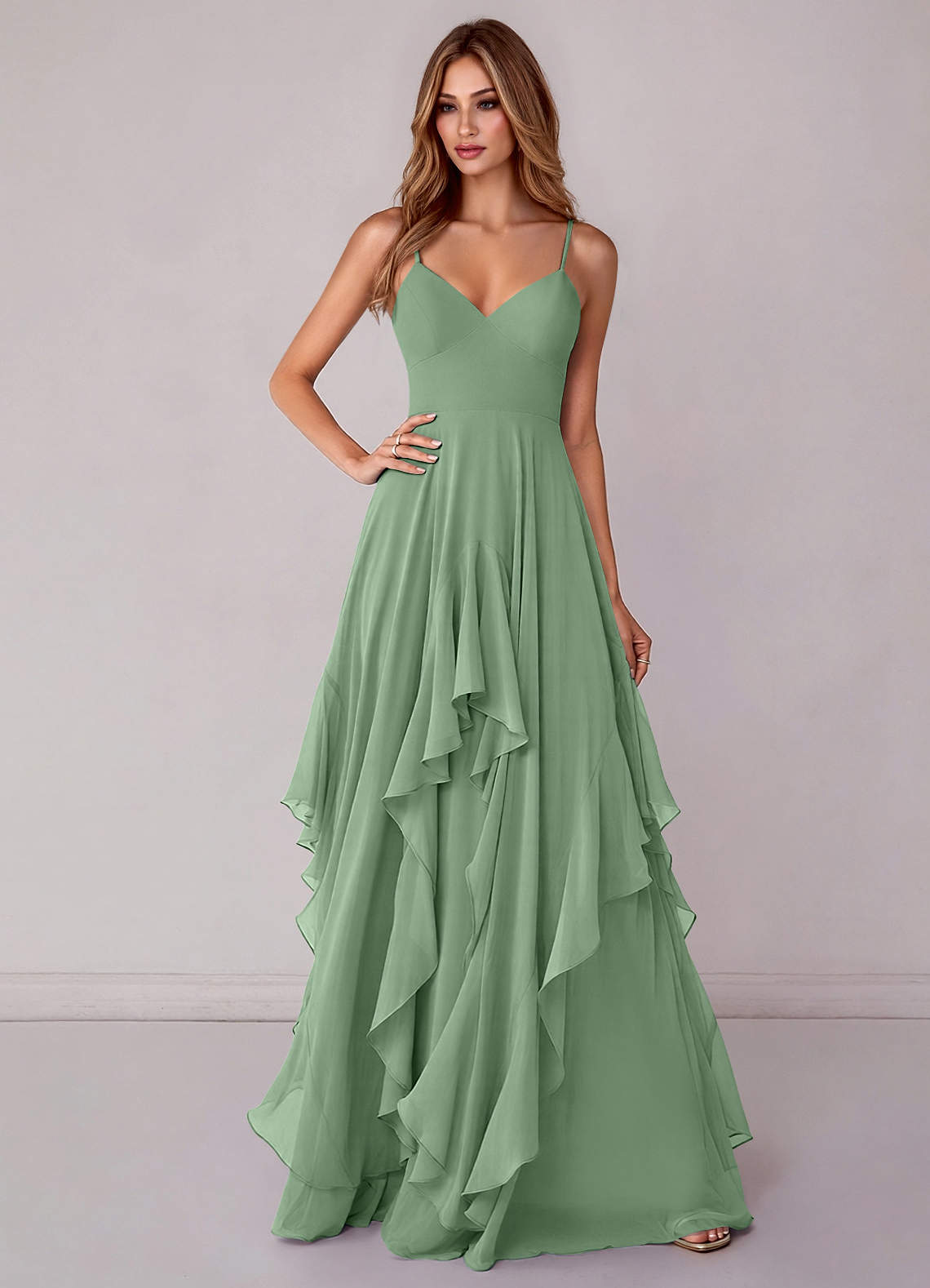 azazie matcha bridesmaid dresses Zaina Color:Atomic Red which tie in the BeaUTT Brilliant Formal Dresses BTS 7/16/22