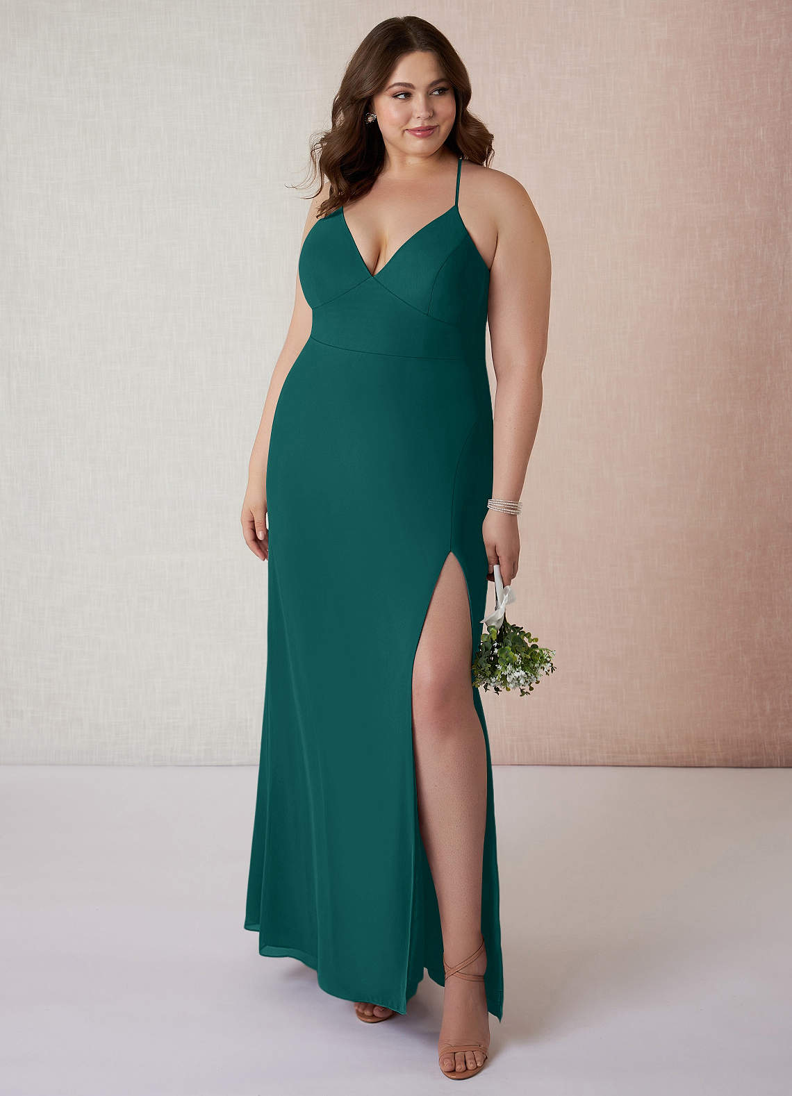 green emerald velvet dress Long Plus-Size Sequin Formal Prom Dress Peacock / 14