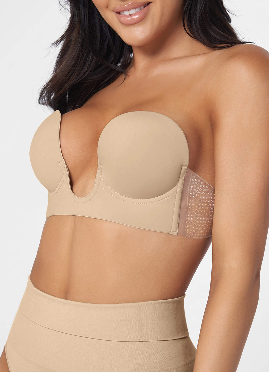 front Strapless Backless Plunge Bra