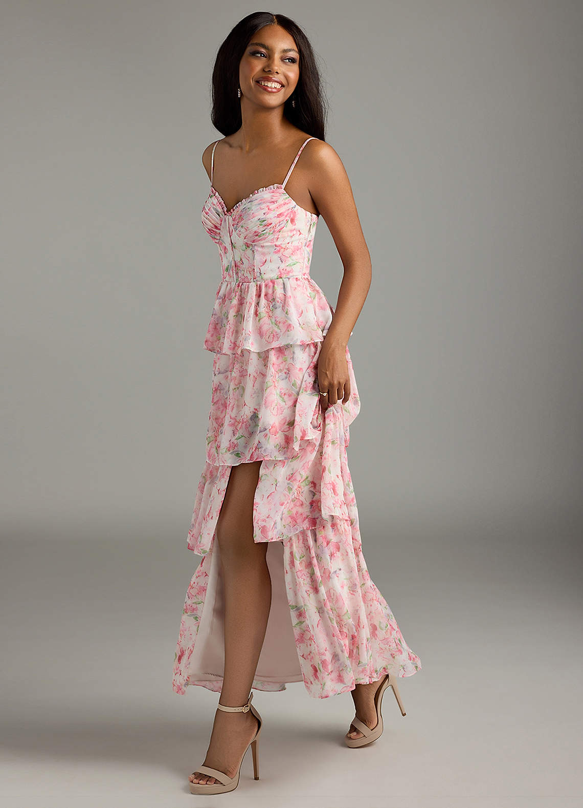 Azazie Kaiden Abstract Watercolor Floral Bridesmaid Dresses | Azazie