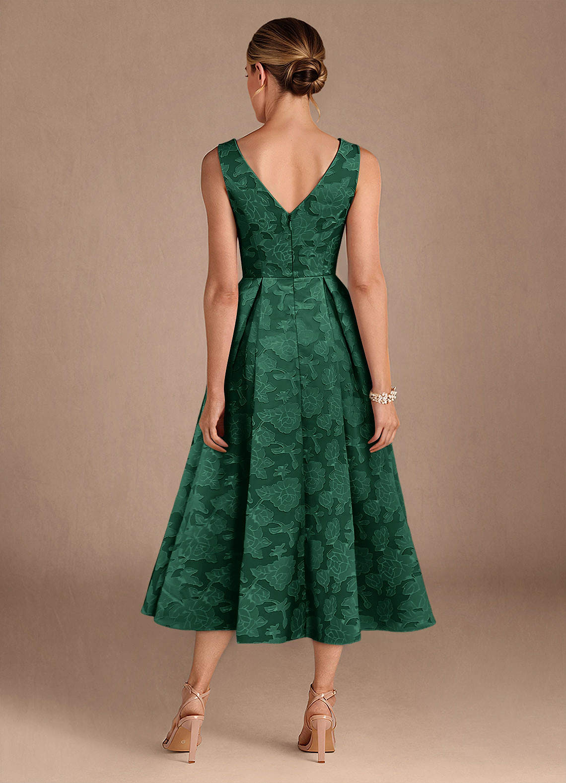 Bridesmaid Emerald And Black Dress Graduation Dresses Midi Dress Myer  Ladies Clothing Hlne Red Floral-jacquard