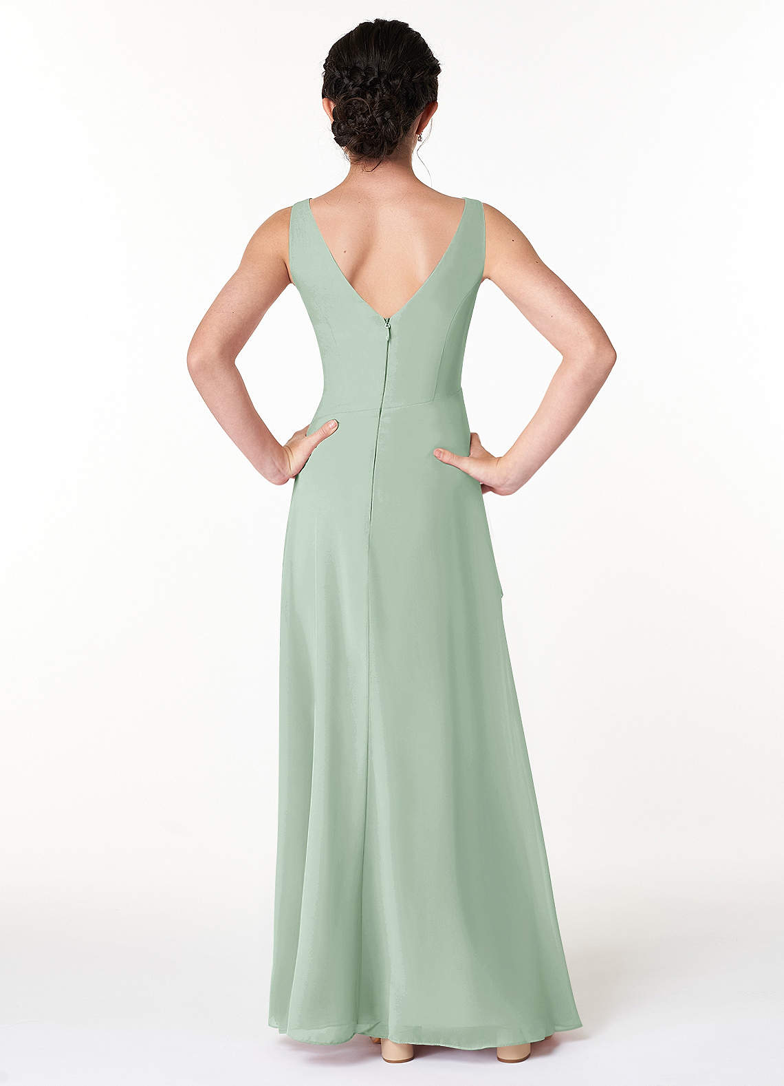 Agave Azazie Kori Junior Junior Bridesmaid Dresses | Azazie