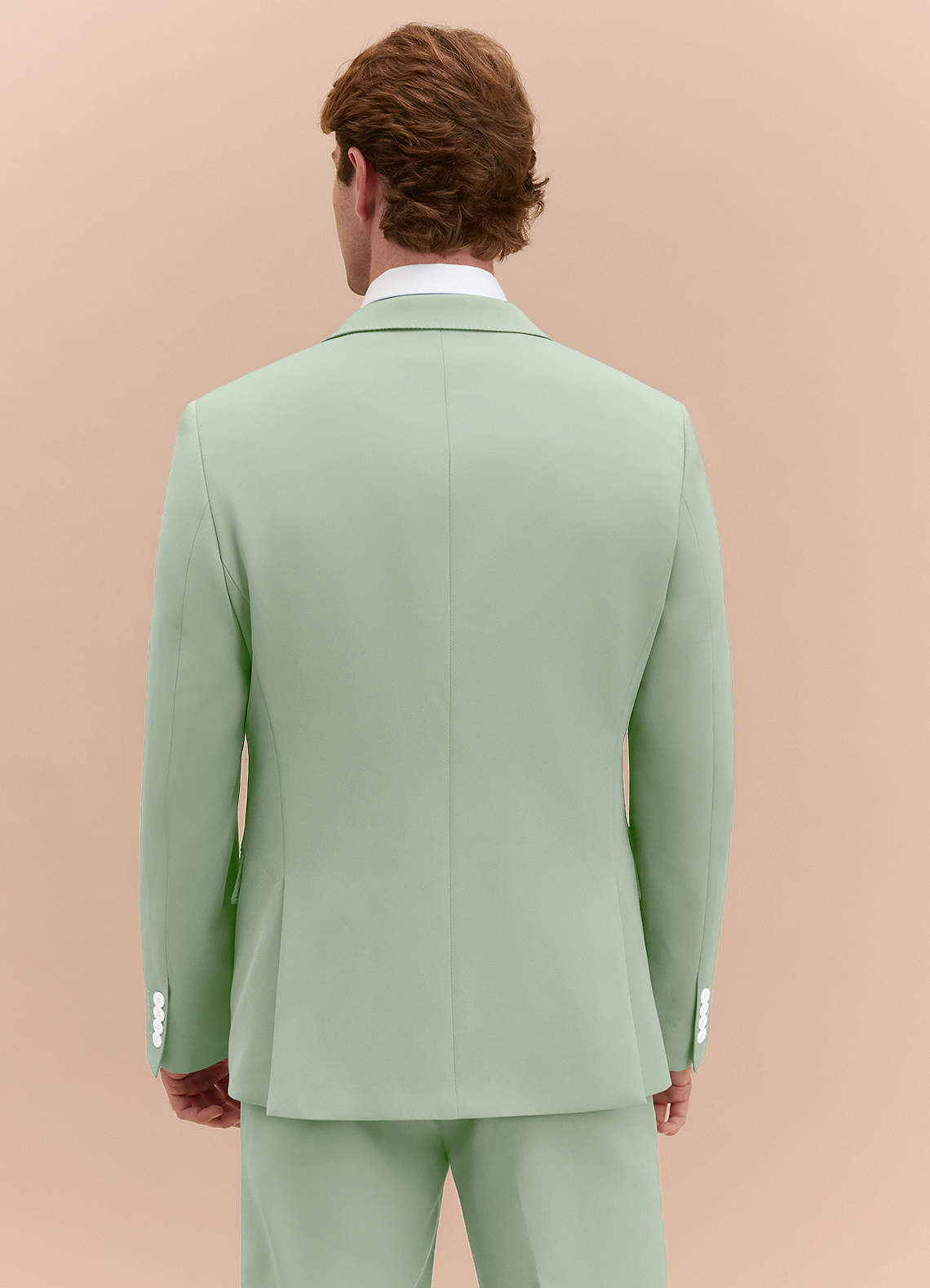 front James Vert Sauge Costume 3 pièces