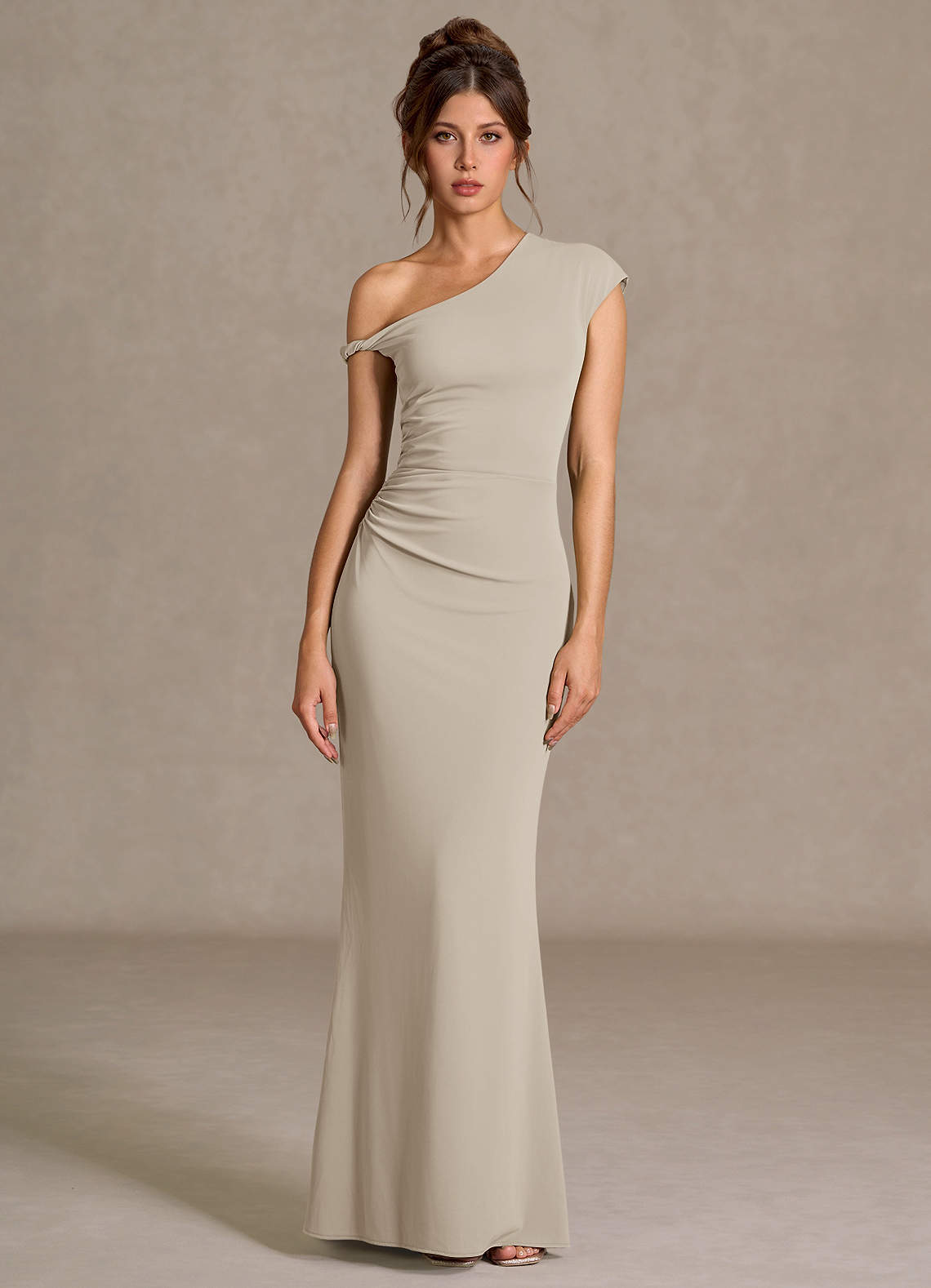 Heliora Beige Maxi Dress image1