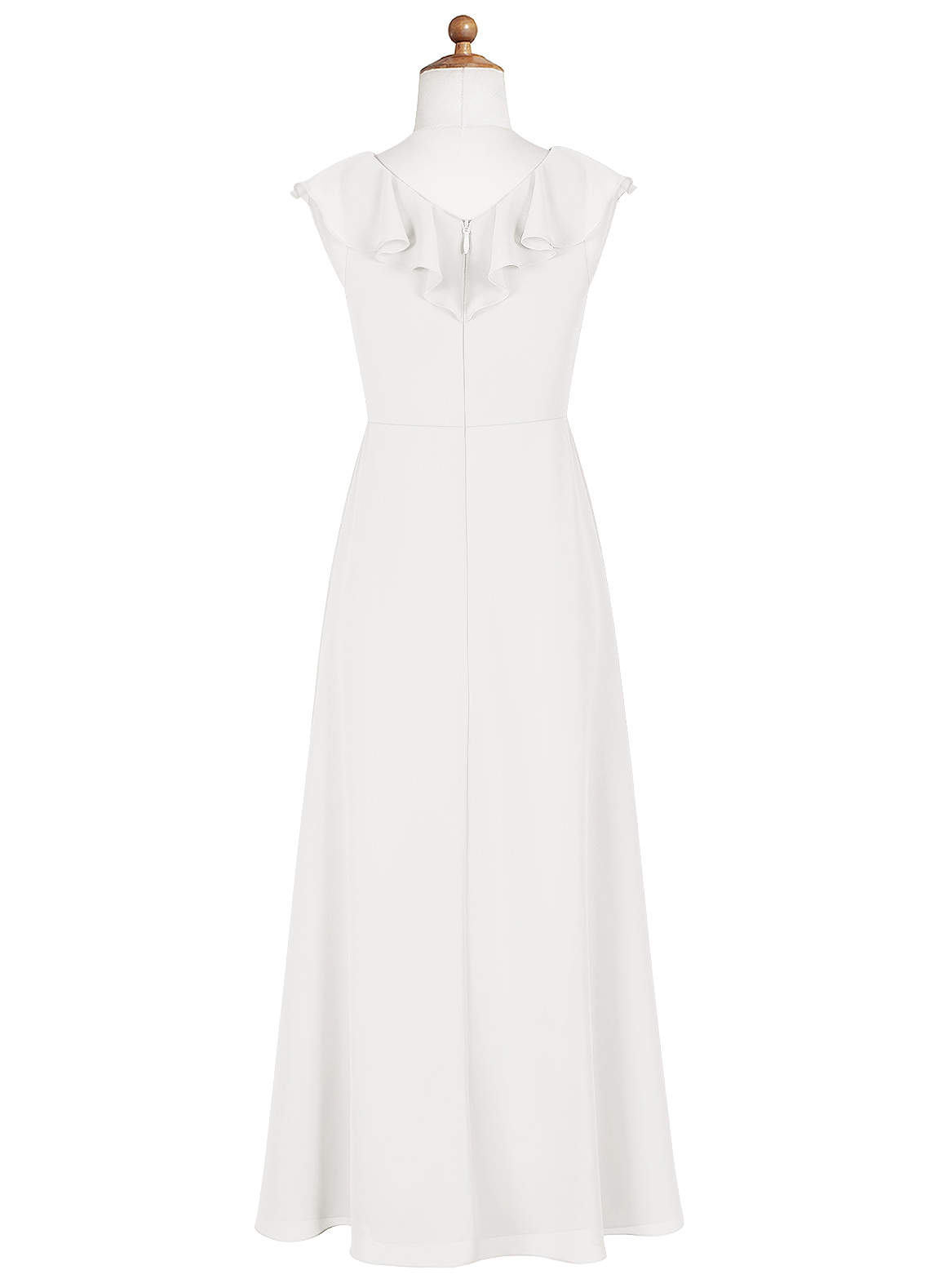 Azazie Alyssa A-Line Chiffon Floor-Length Junior Bridesmaid Dress image1
