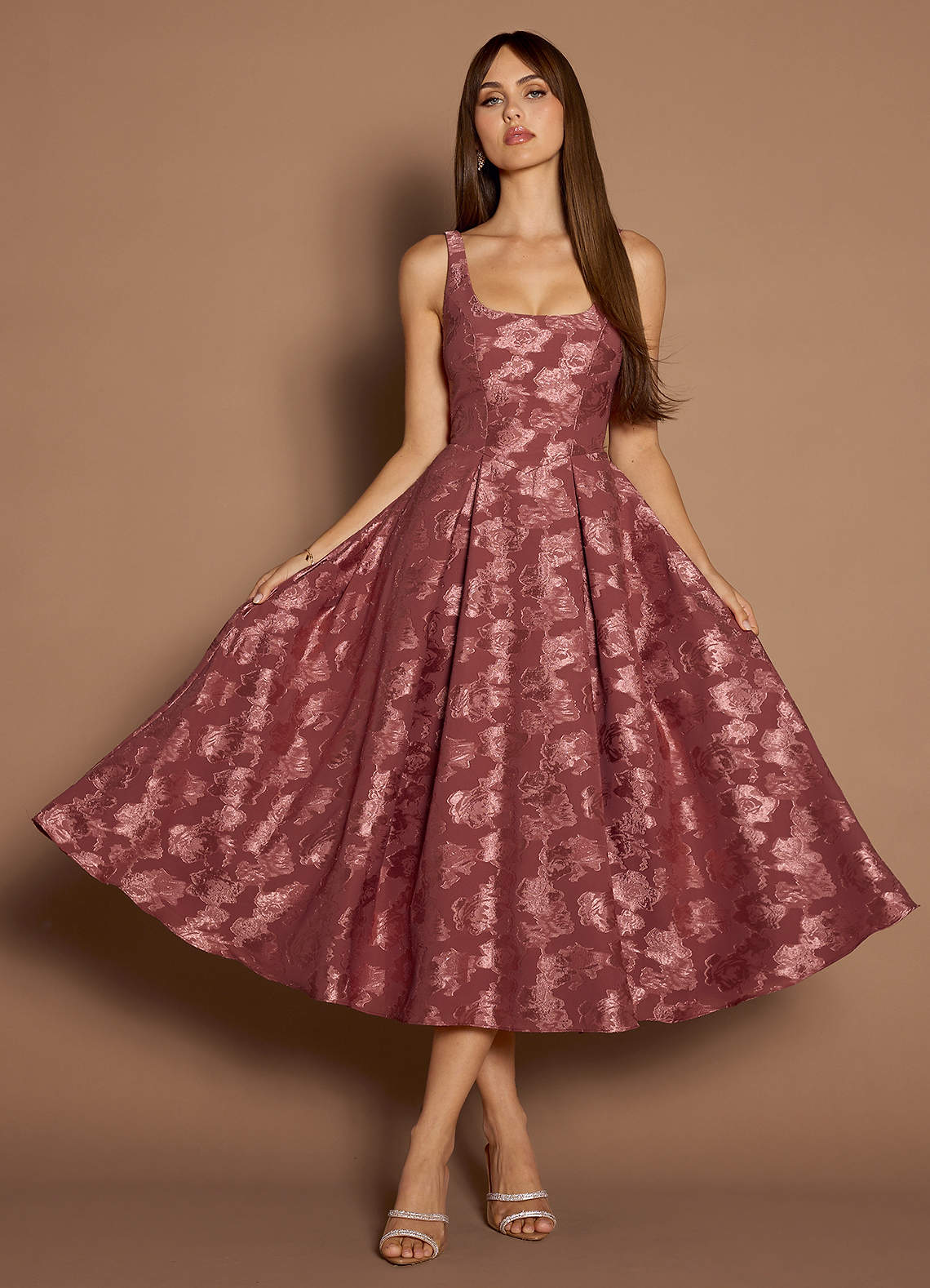 Midi jurk Briac Vintage Roos image3