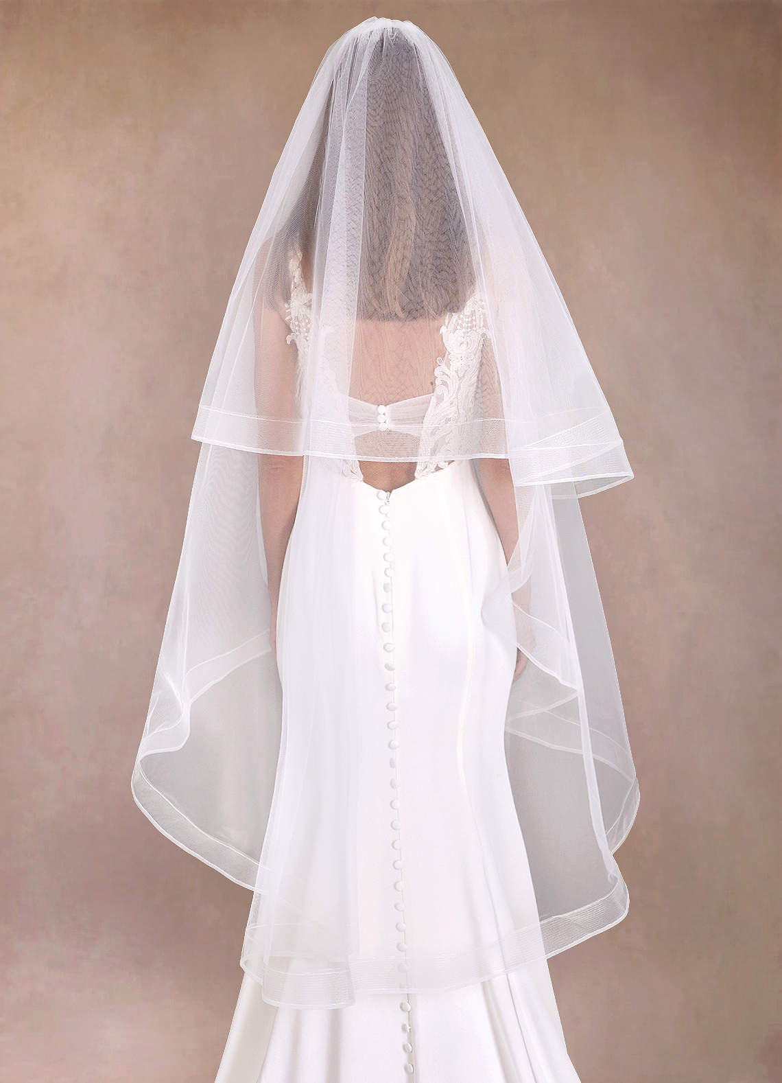 Richelle Waltz Length Veil With Blusher | Azazie