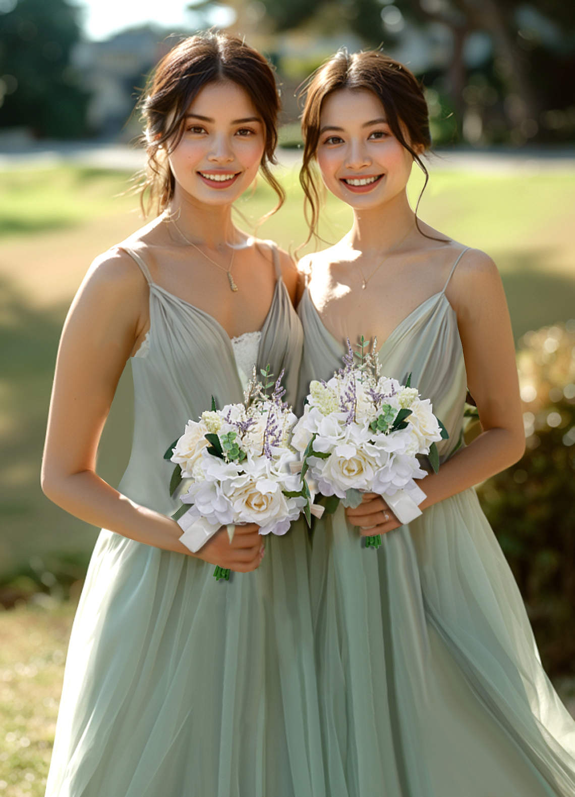 front Bridal and Bridesmaids Bouquet