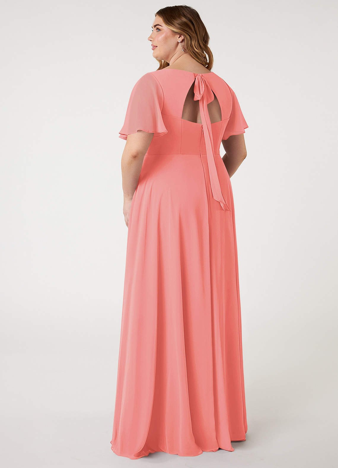 Coral Plus Size Bridesmaid Dresses