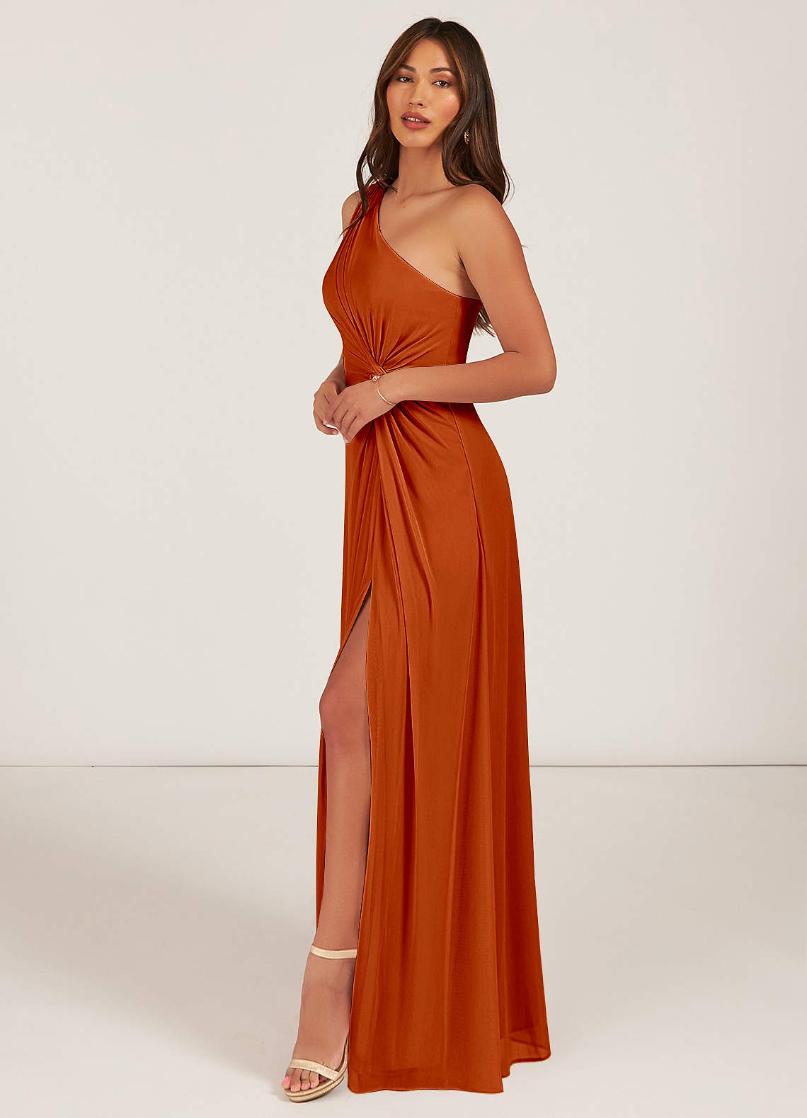 Paprika Azazie Brooke Bridesmaid Dresses Azazie