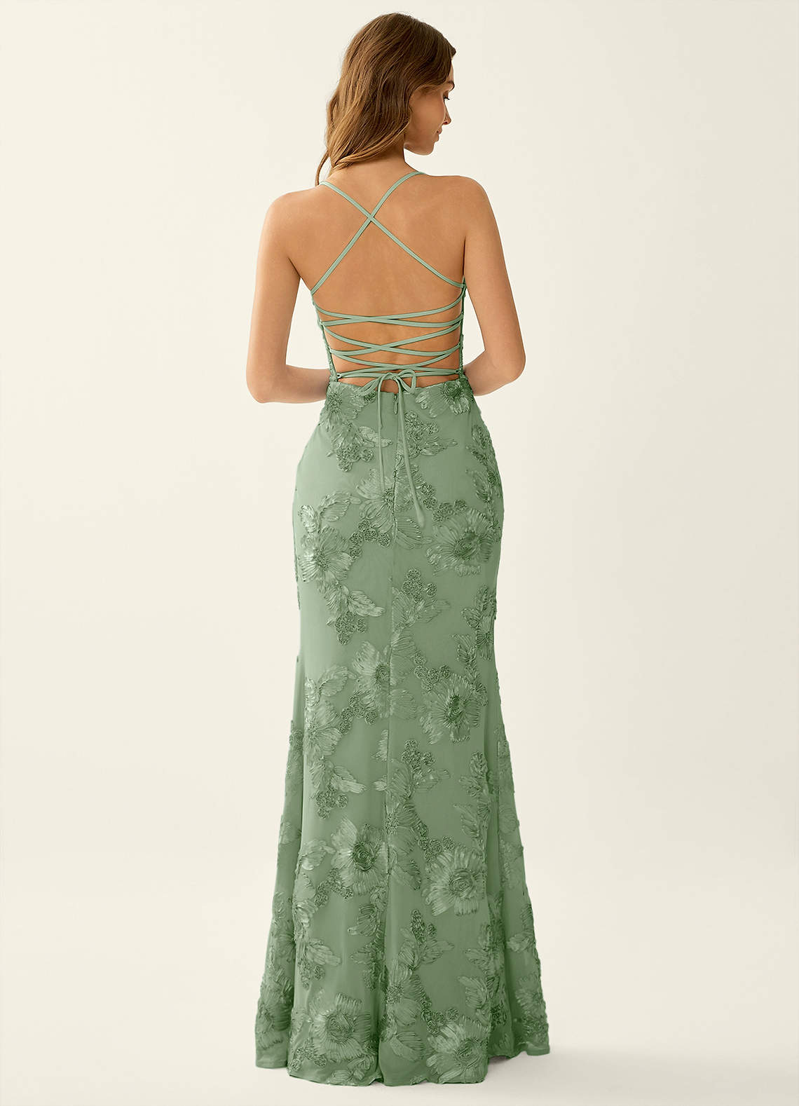 Kailani Sage 3D Flowers Corset Mermaid Lace Up Back Prom Dress Prom and  Homecoming Dresses | Azazie UK