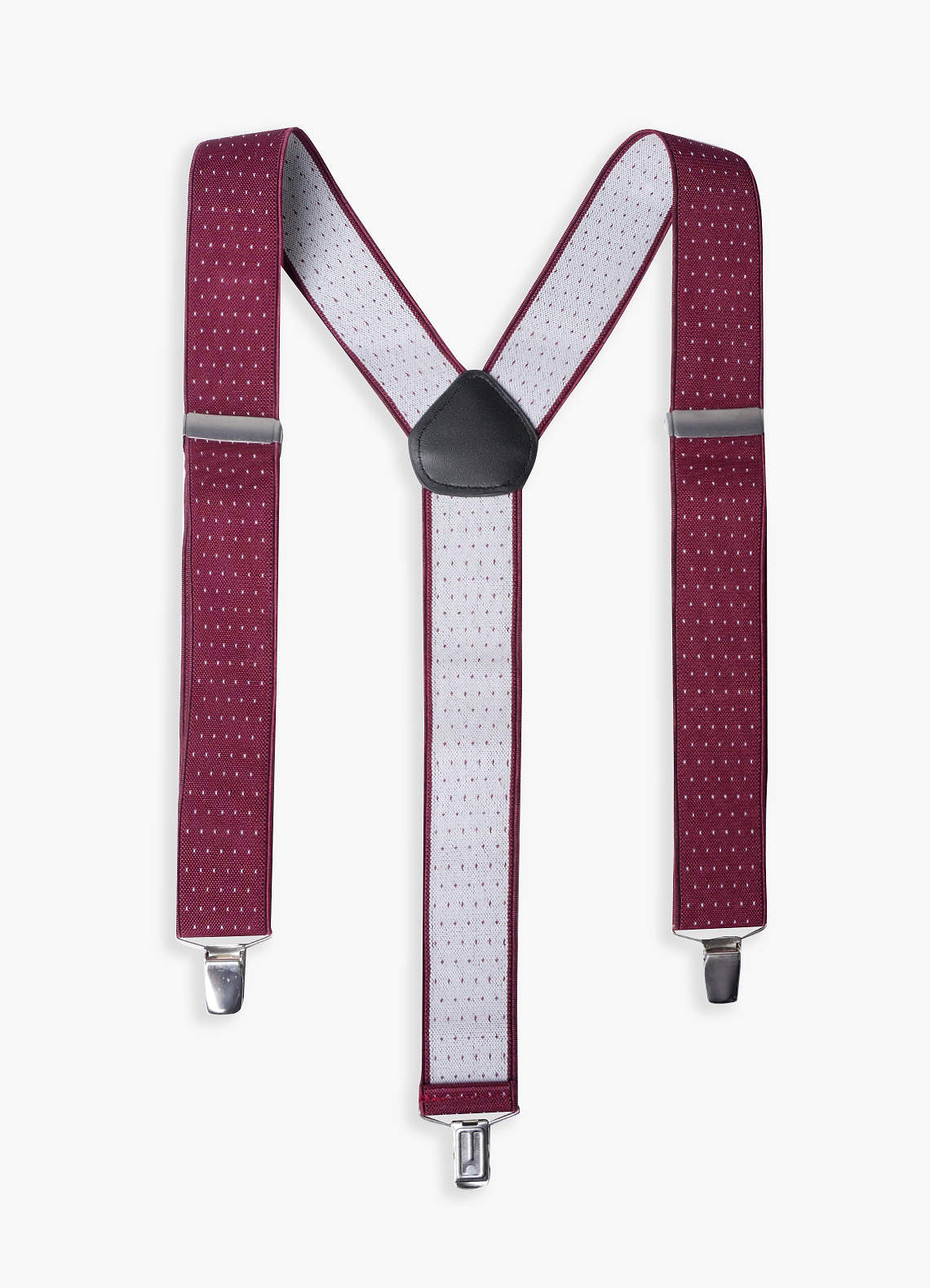 Dotted Three-Clip Suspenders