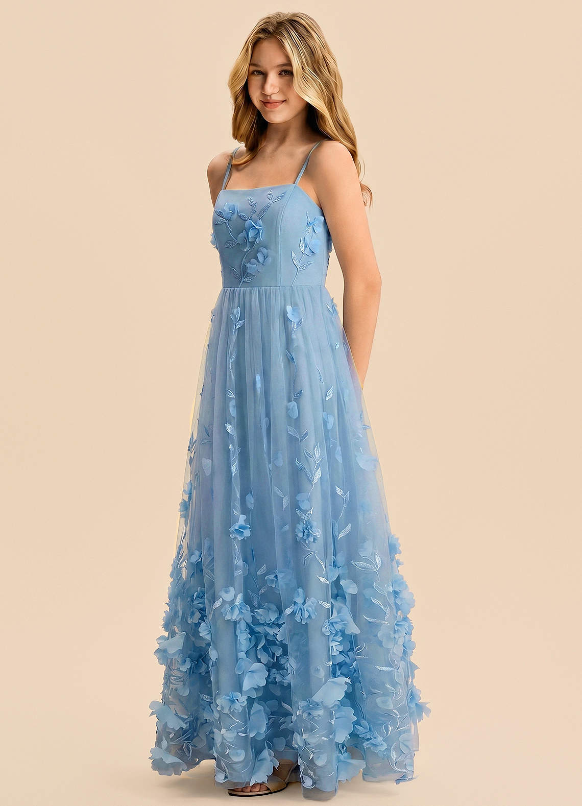 front Azazie Liv Junior Formal Dress