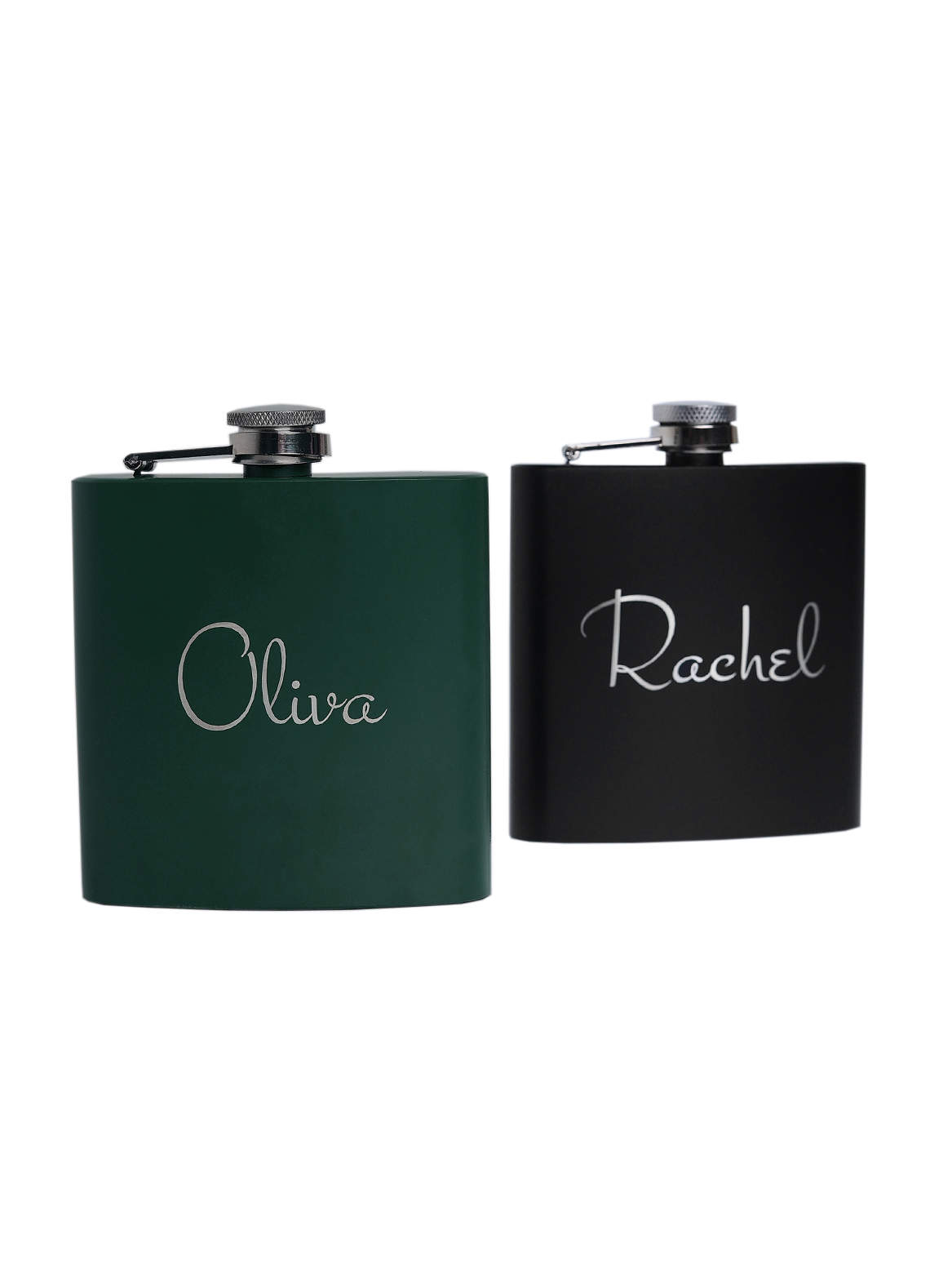 front Personalized Flasks For Bridesmaid Gifts