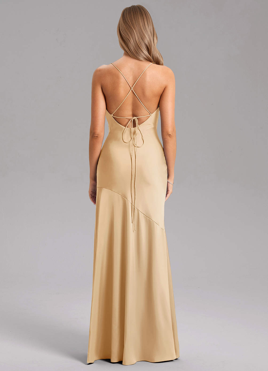 gold backless bridesmaid dresses Strapless Backless Velvet Bridesmaid Dresses main image 1