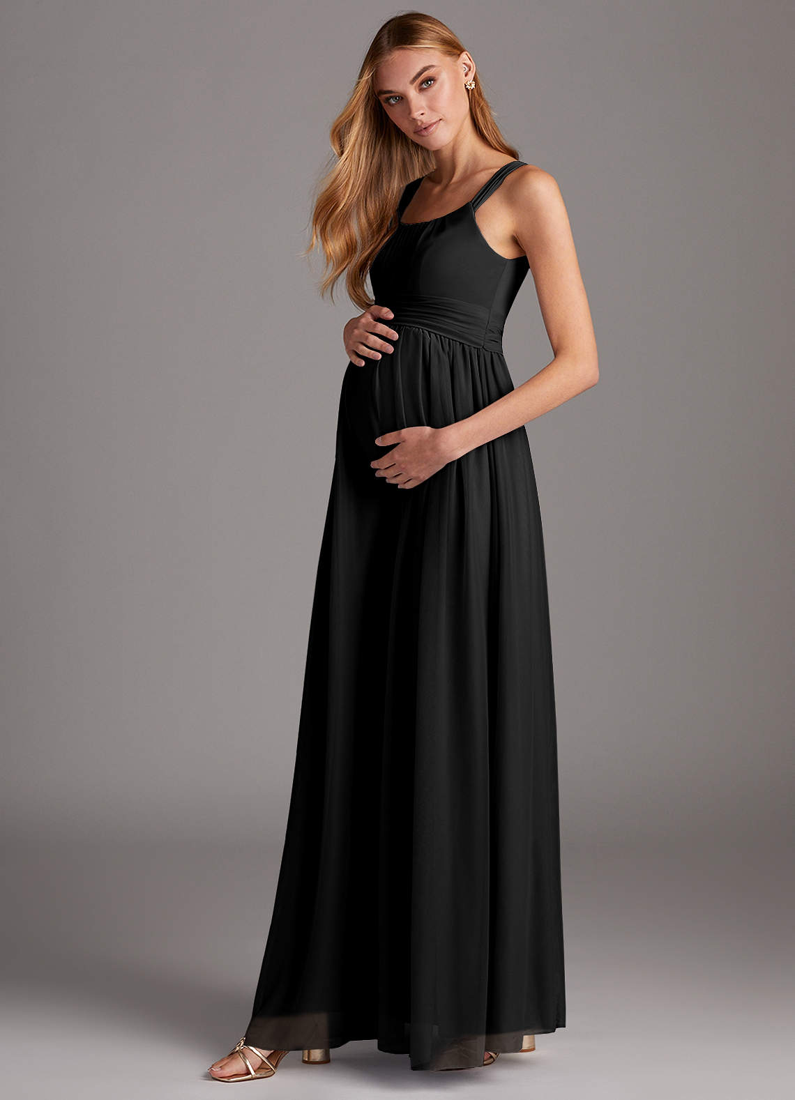 Black maternity bridesmaid dress online