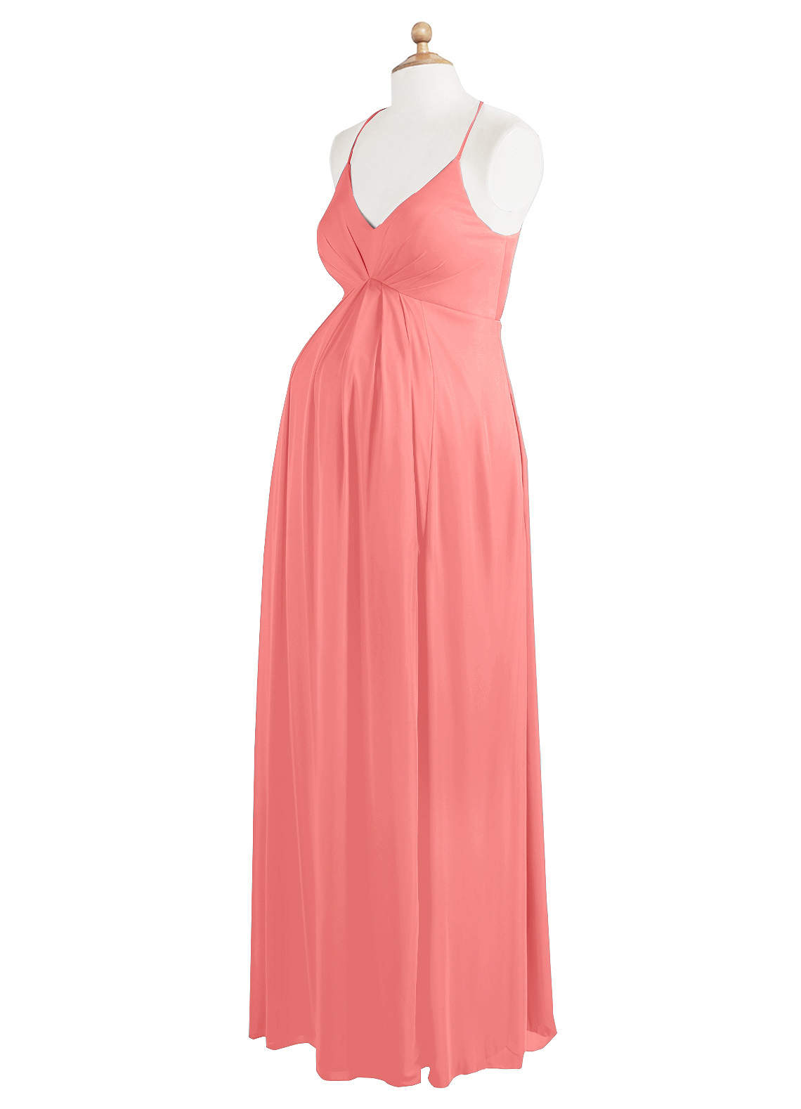 Azazie Annabelle Coral Maternity Bridesmaid Dresses Azazie