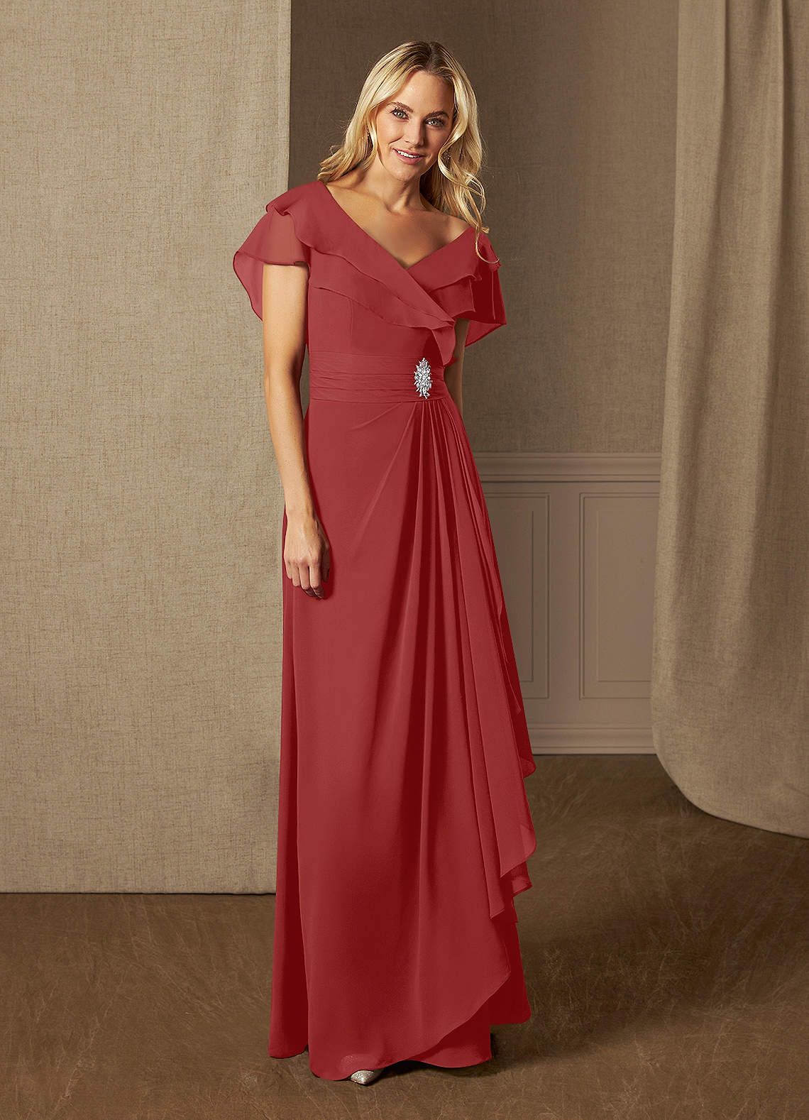 ruched mother of the bride dresses