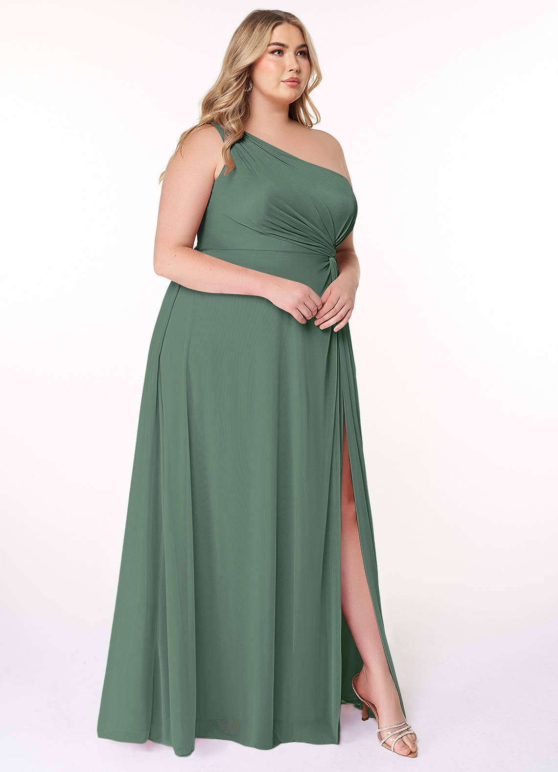 eucalyptus green bridesmaid dresses plus size Ever-Pretty Sage Green Bridesmaid Gowns