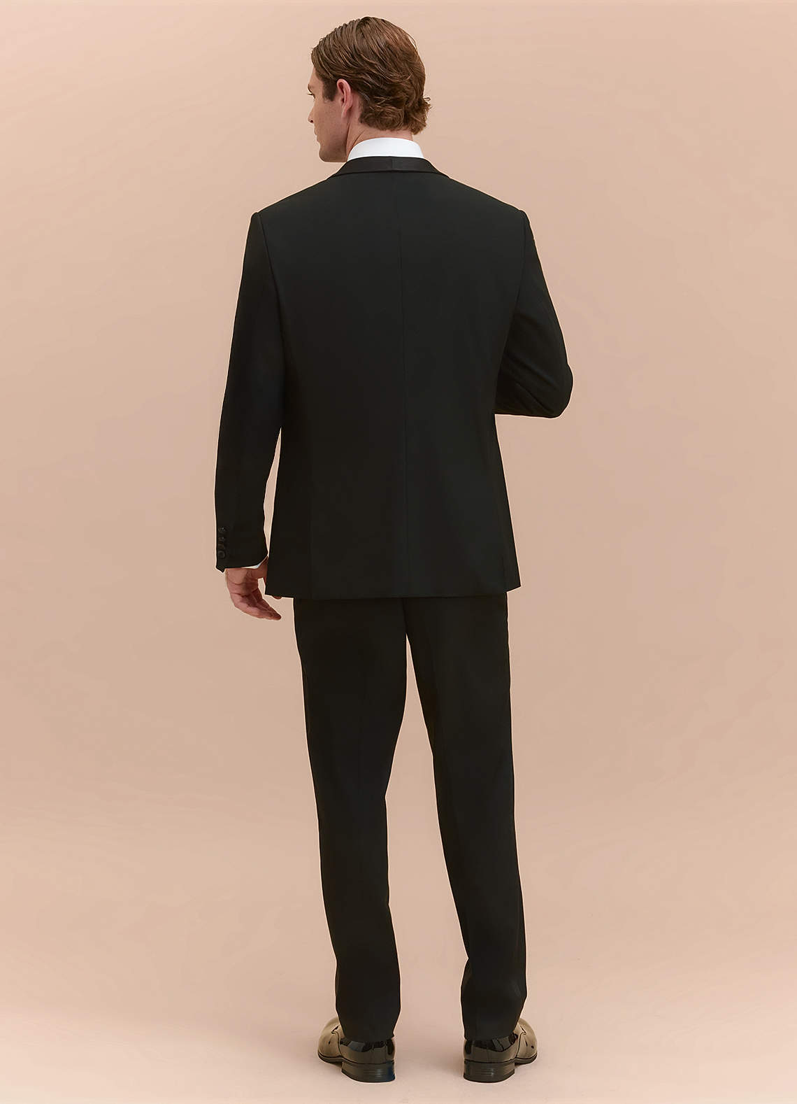 front Winston Black Shawl Lapel Tuxedos