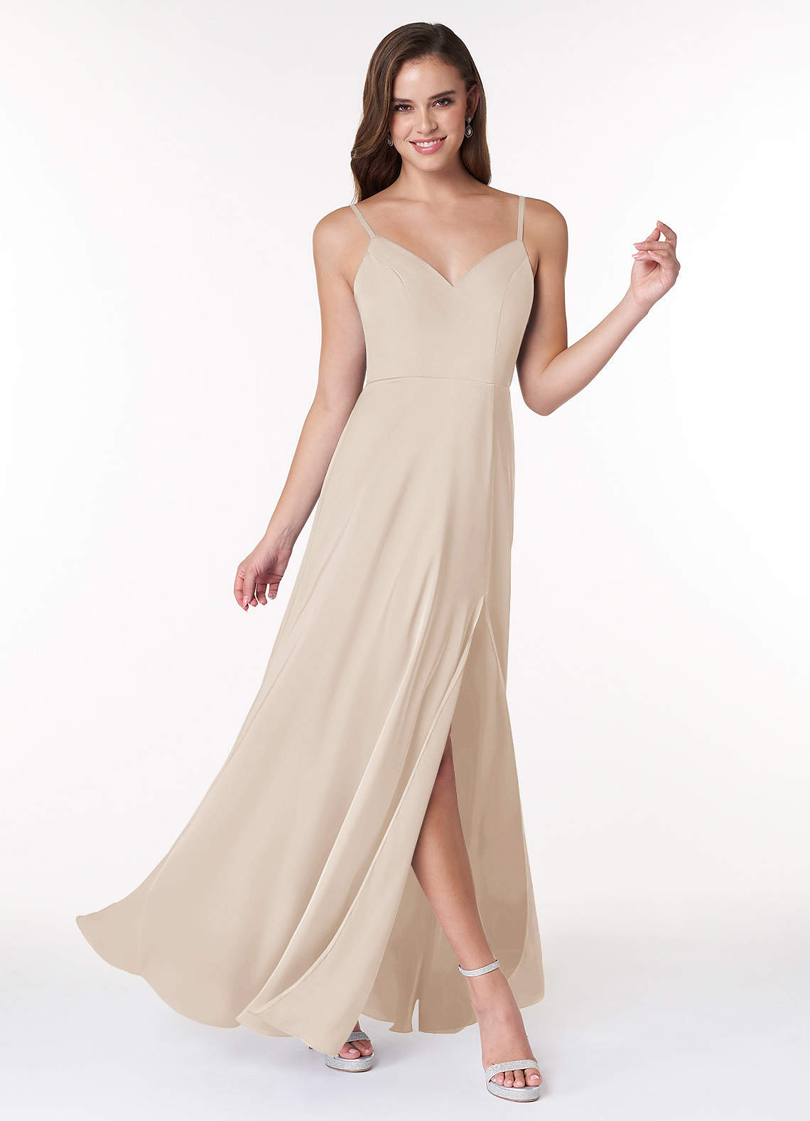 Azazie Alexandria Stretch Satin Dress White Alabaster Bridesmaid Dresses Azazie