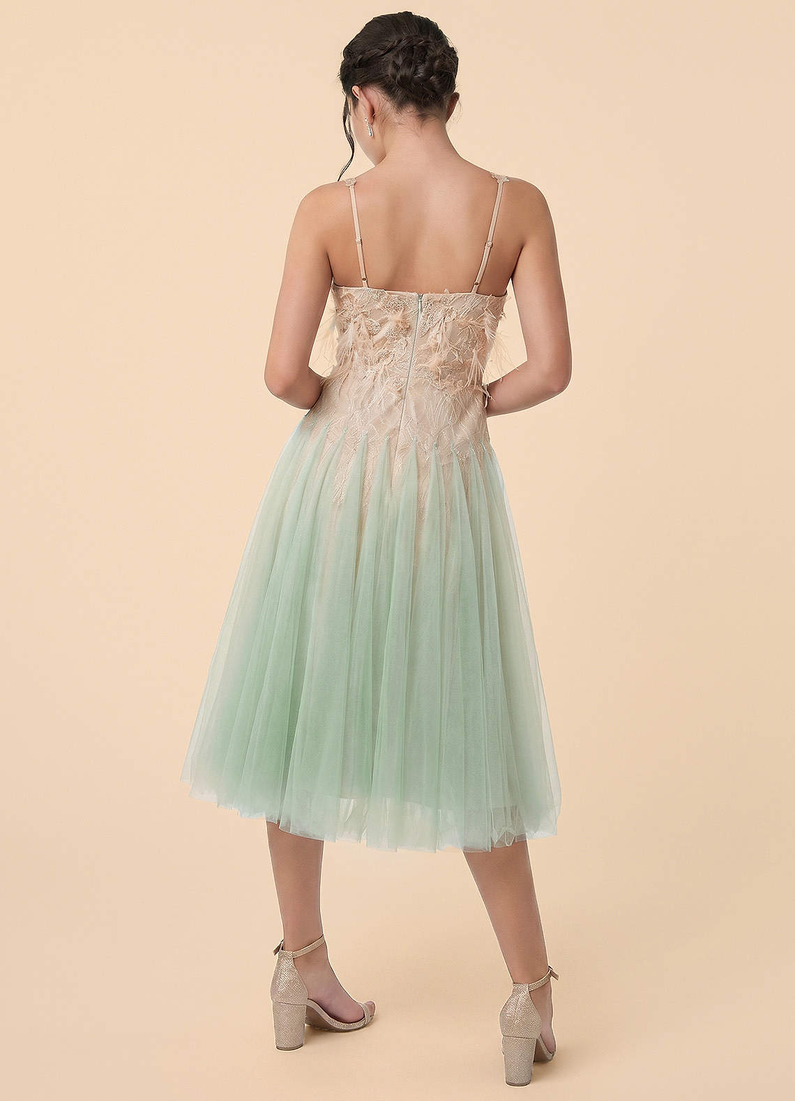 front Azazie Ella Junior Formal Dress