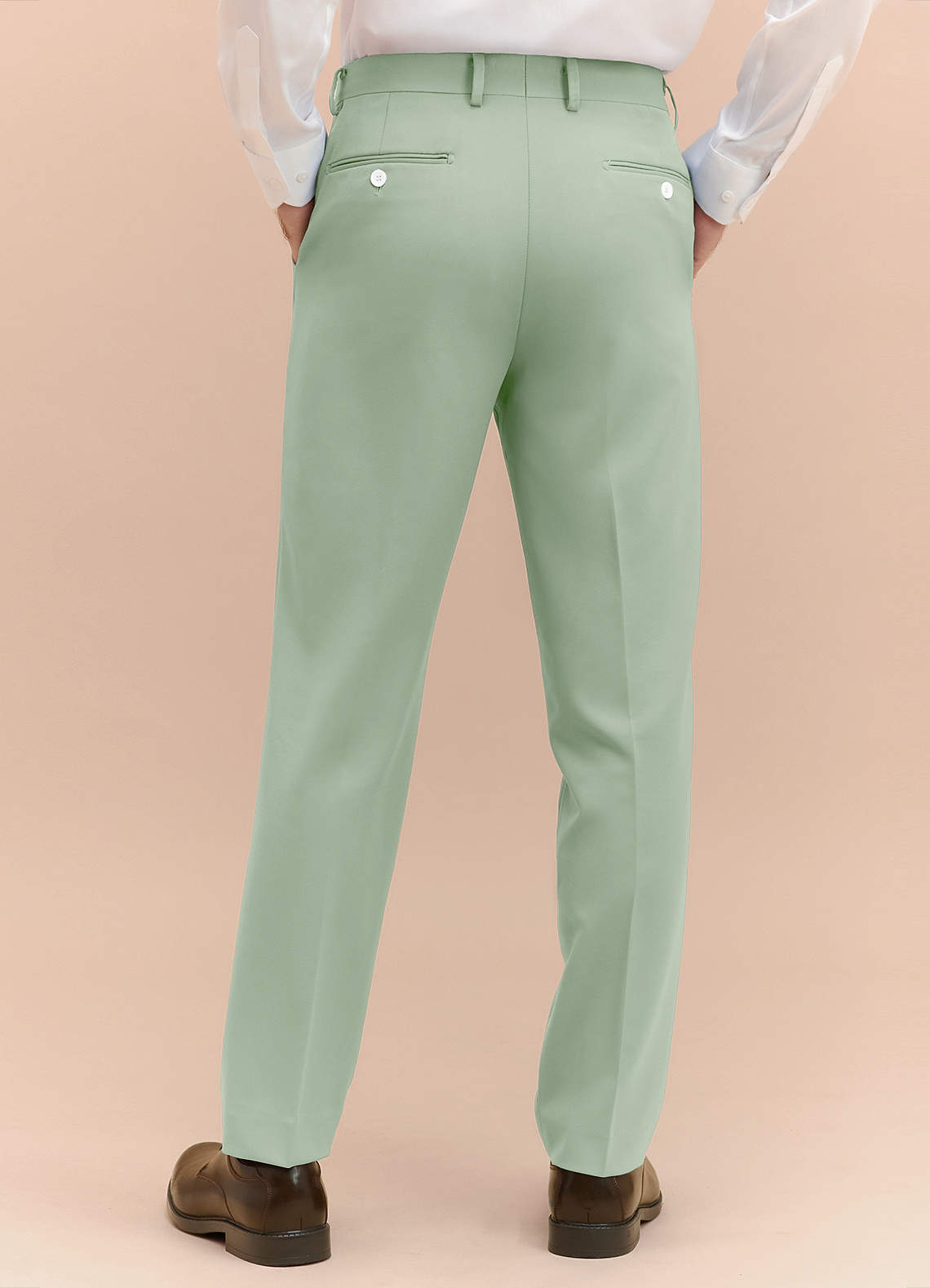 front James Verde Salvia Pantaloni eleganti