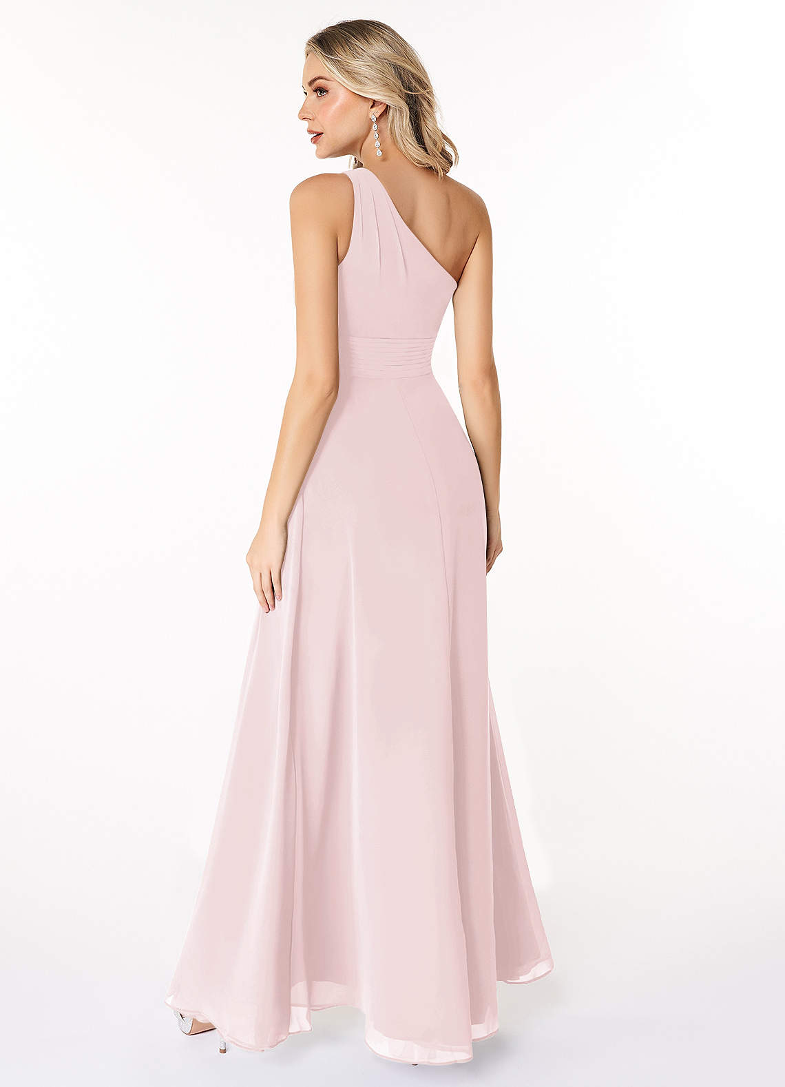 Azazie Dallas Blushing Pink Bridesmaid Dresses Azazie