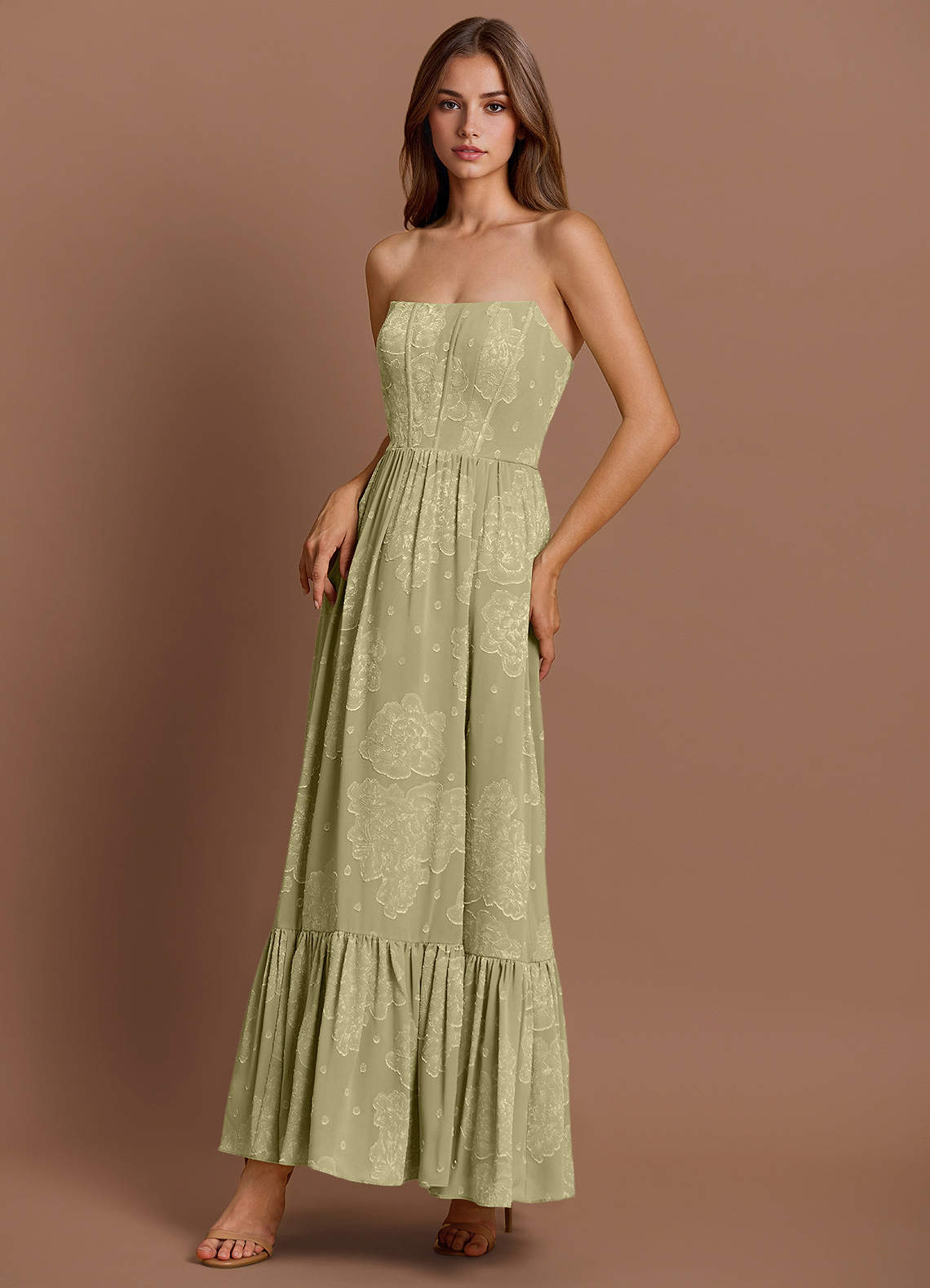 Lydia Celadon Maxi Dress | Azazie