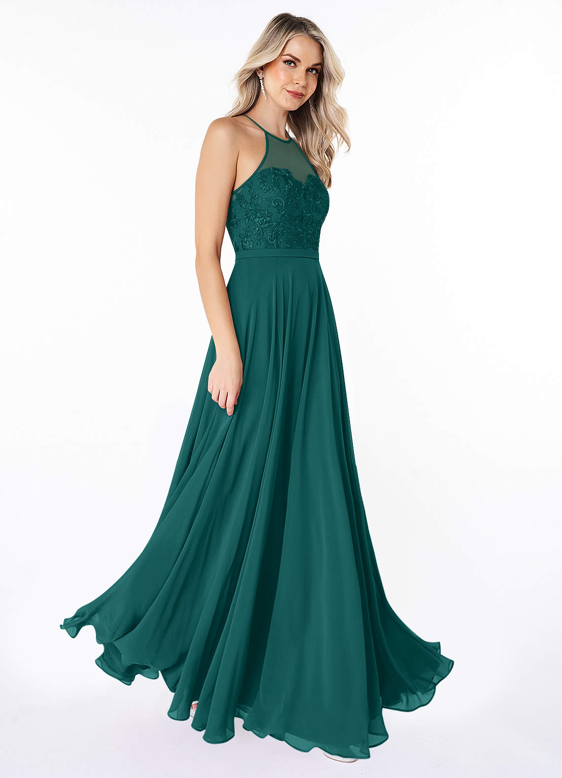 Azazie Kinsey Peacock Bridesmaid Dresses | Azazie