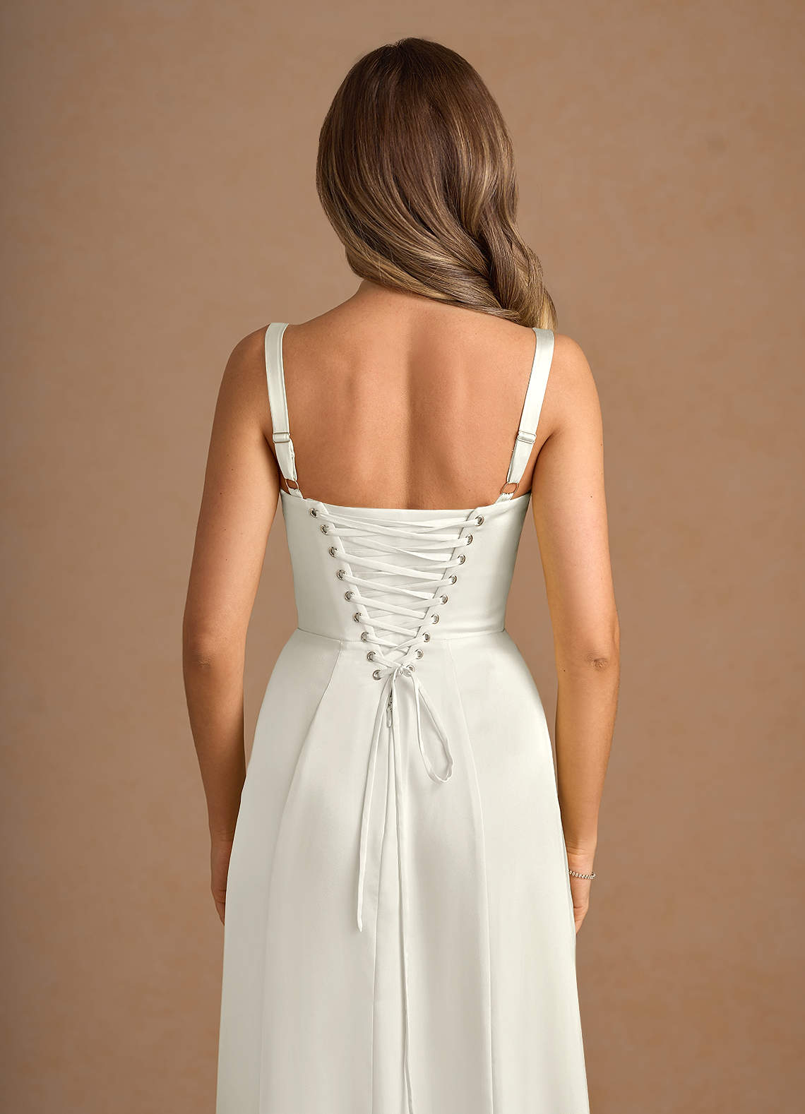 Amaris Cream Maxi Dress Ready to Ship | Azazie CA