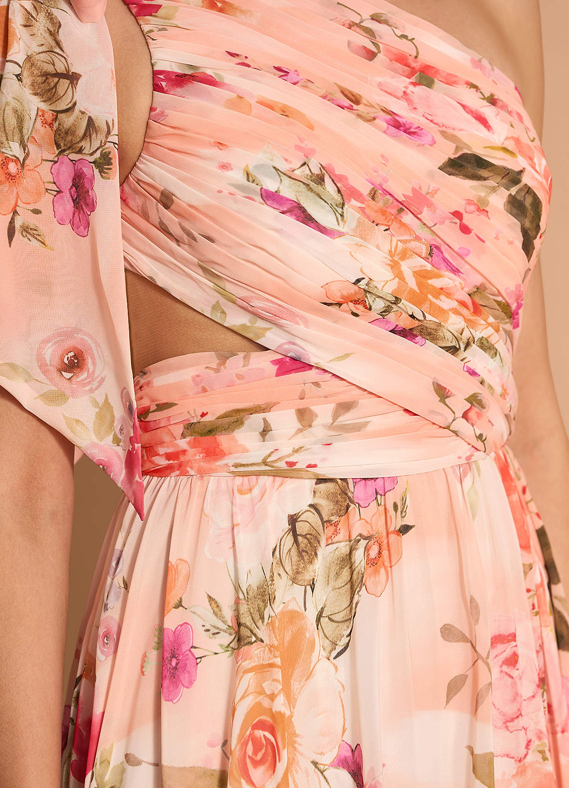 Liliana Abstract Bouquet Floral Maxi Dress | Azazie CA